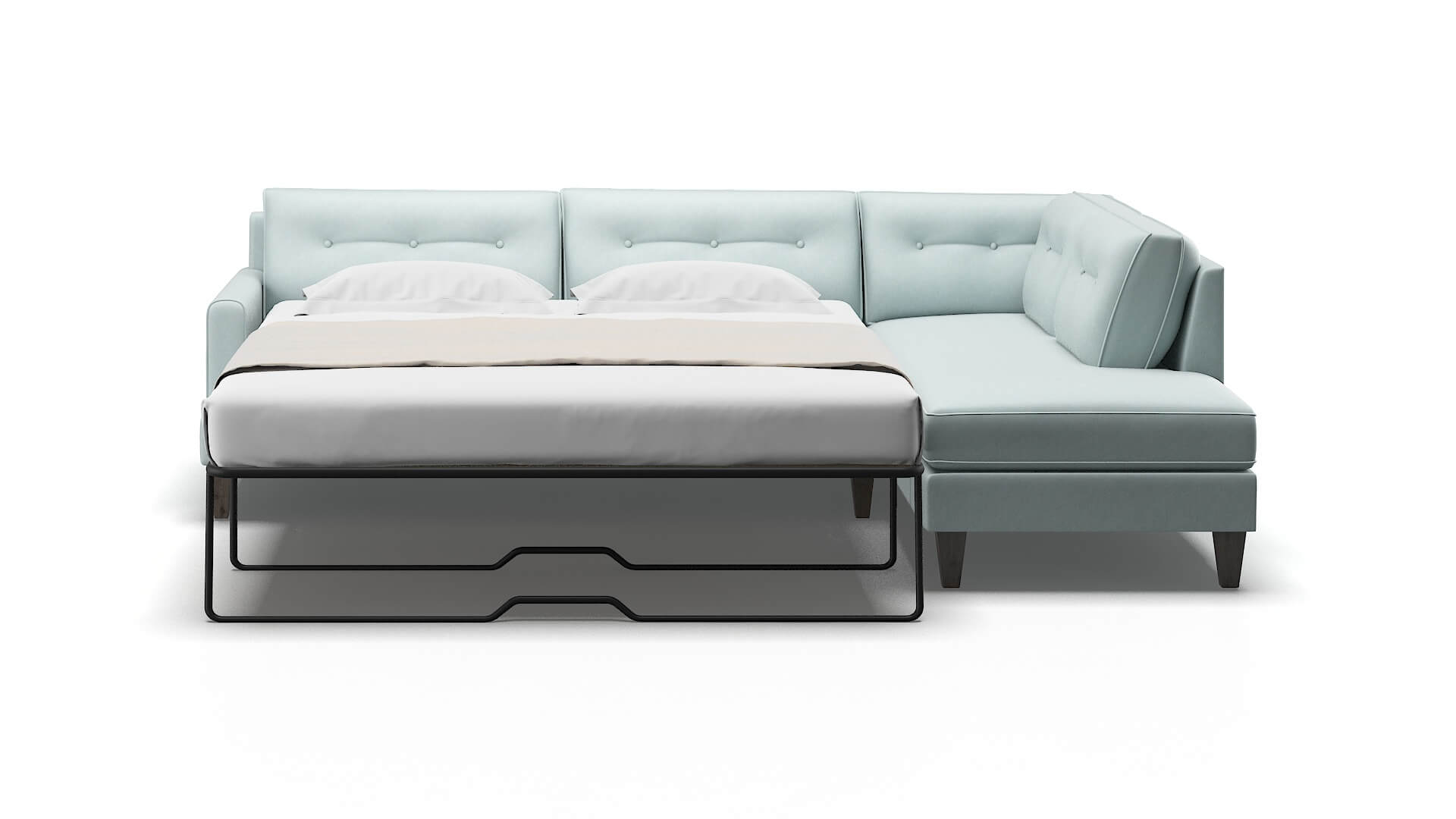 Naples Hepburn Peridot Panel Sleeper Espresso legs 1