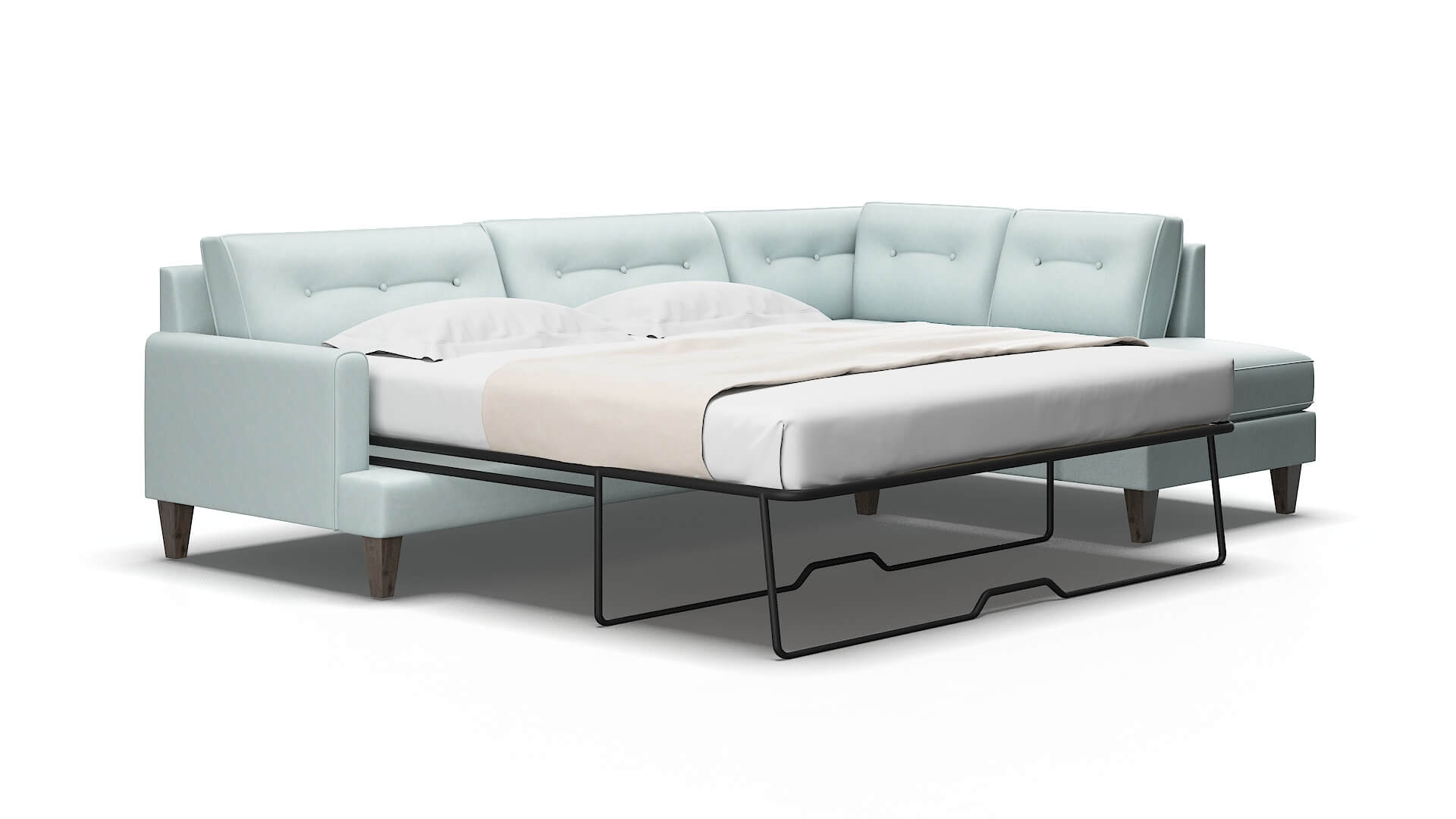 Naples Hepburn peridot Panel sleeper Espresso Legs  2