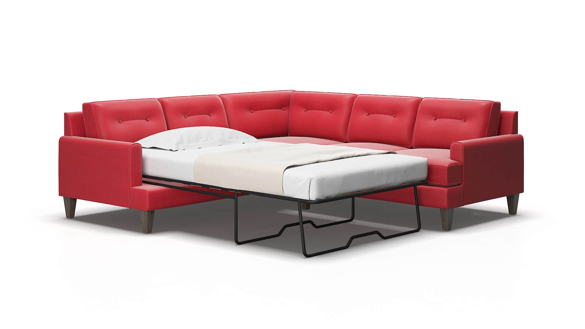 Naples Hepburn_hrp pottery Sectional sleeper Espresso Legs  2