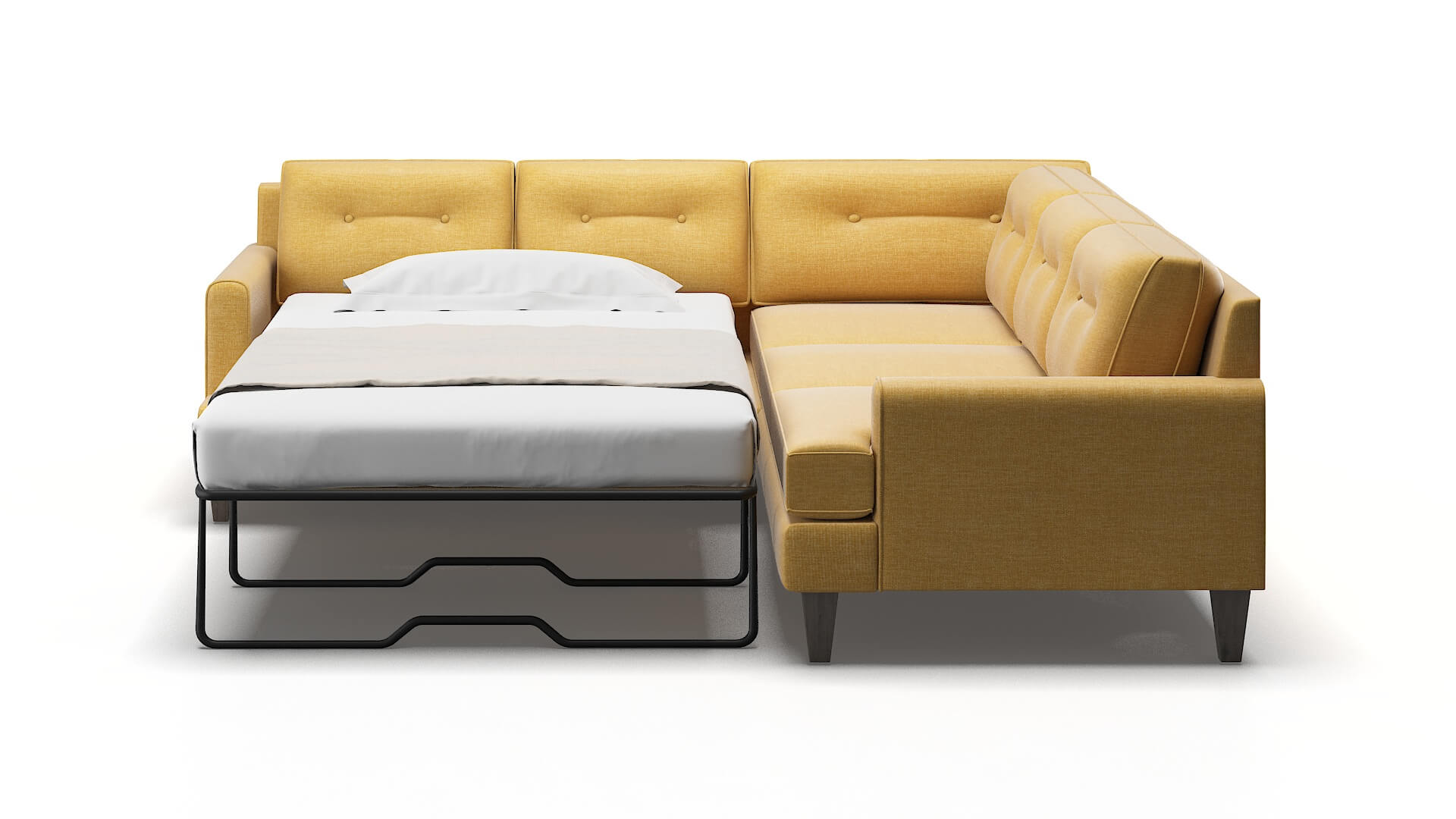 Naples Insight Citronella Sectional Sleeper Espresso legs 1
