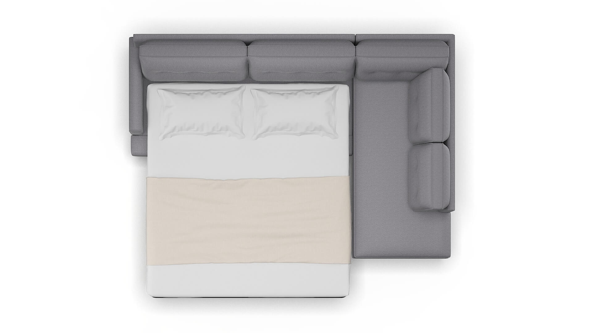 Naples Insight Denim Panel Sleeper Espresso legs 3