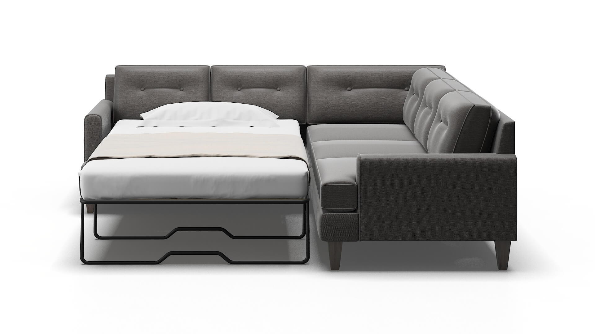 Naples Insight Eclipse Sectional Sleeper Espresso legs 1