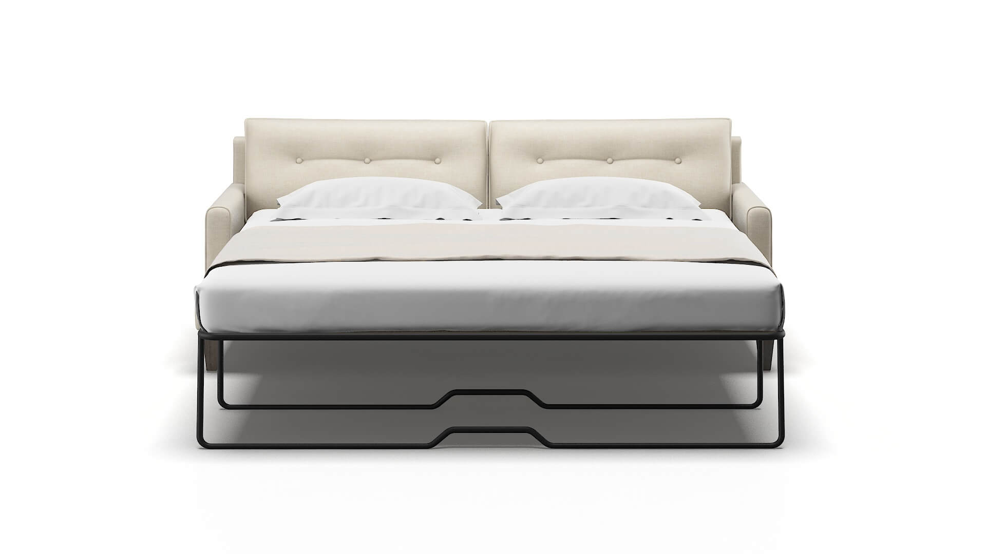 Naples Keylargo Almond Sofa Sleeper Espresso legs 1