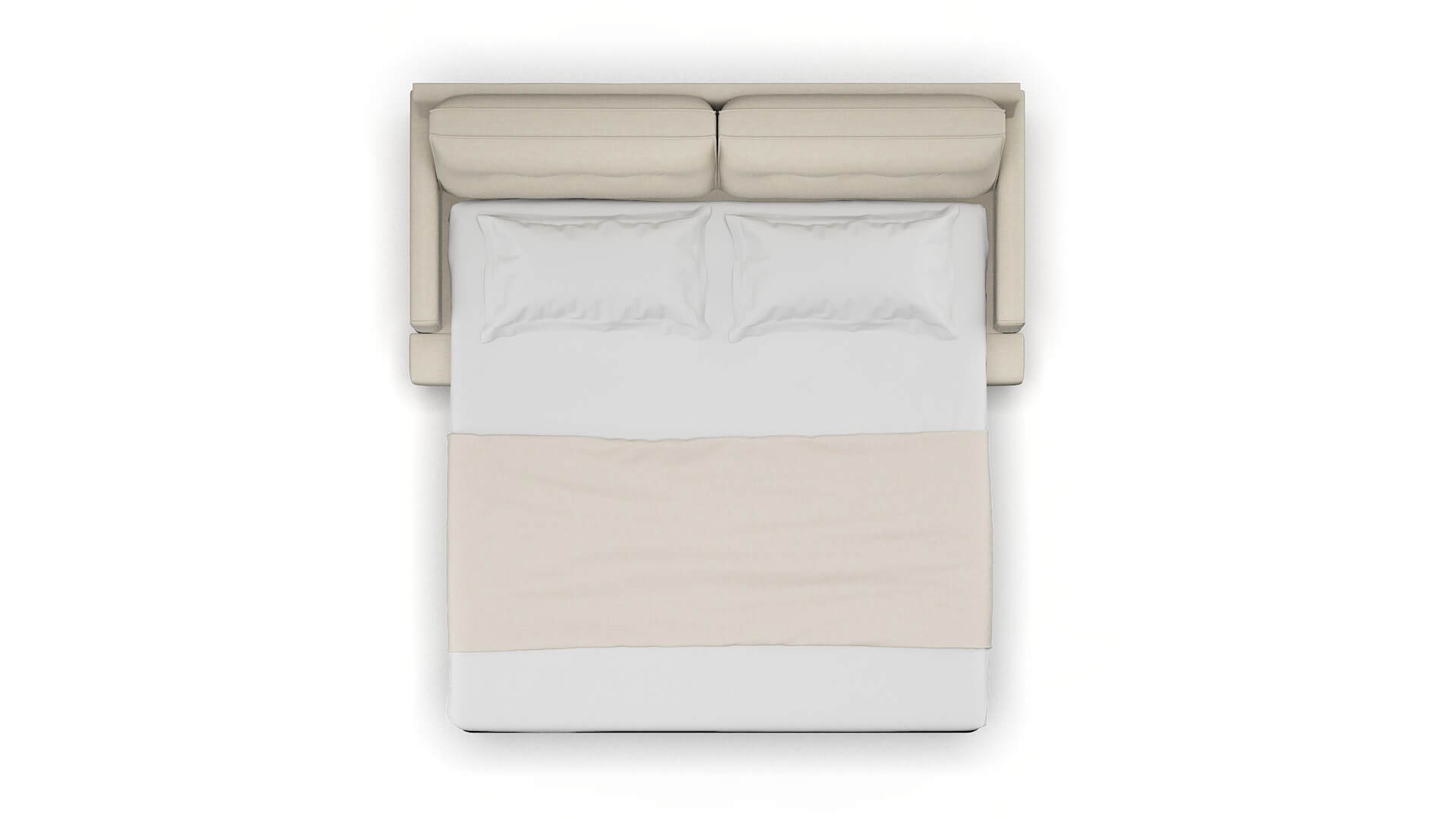 Naples Keylargo Almond Sofa Sleeper Espresso legs 3