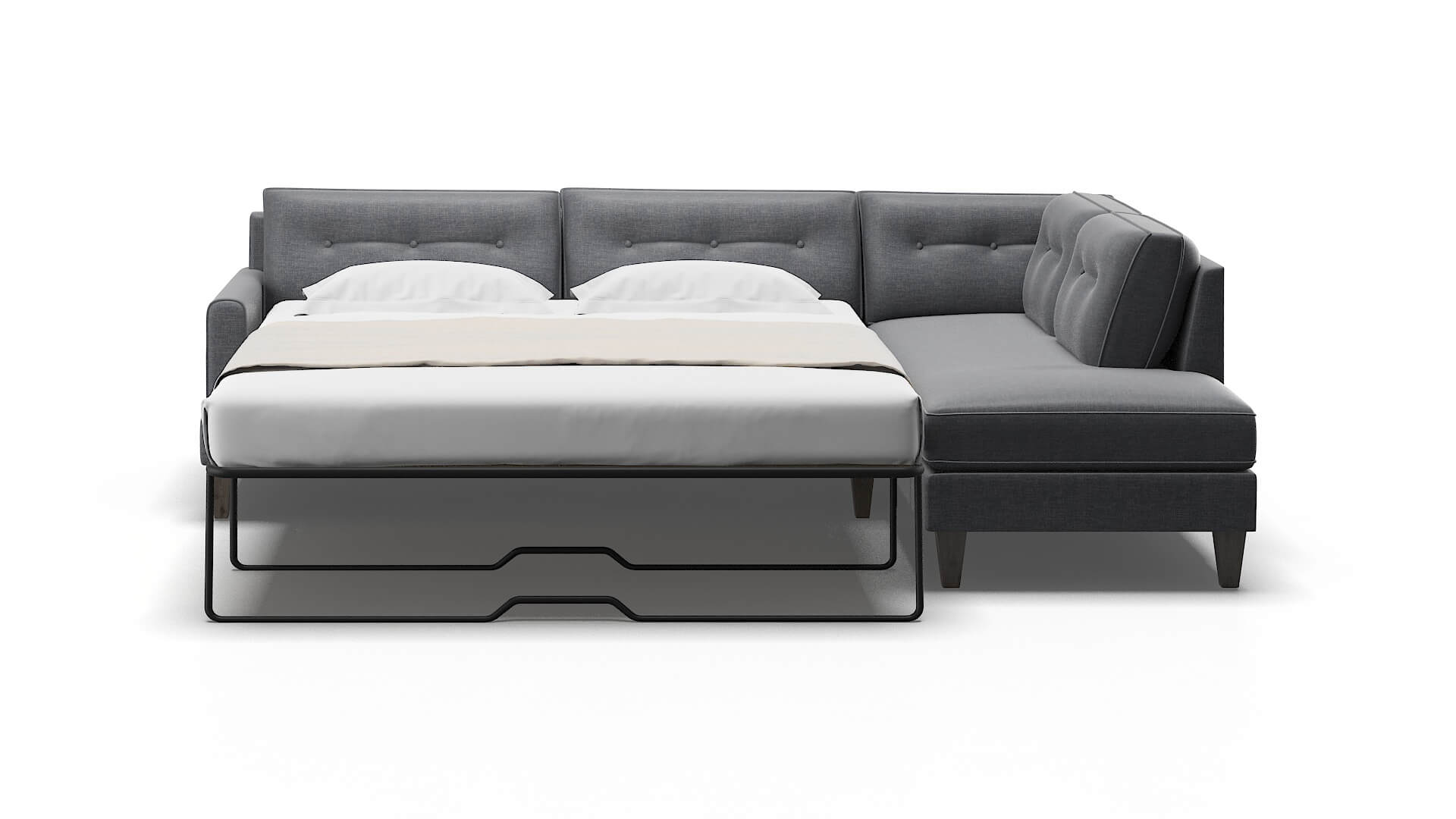 Naples Keylargo Graphite Panel Sleeper Espresso legs 1