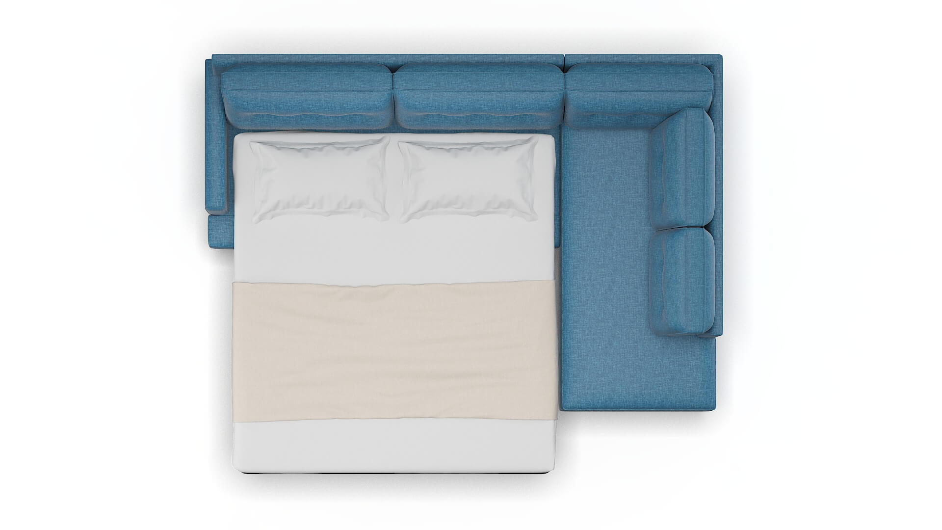 Naples Keylargo Ocean Panel Sleeper Espresso legs 3