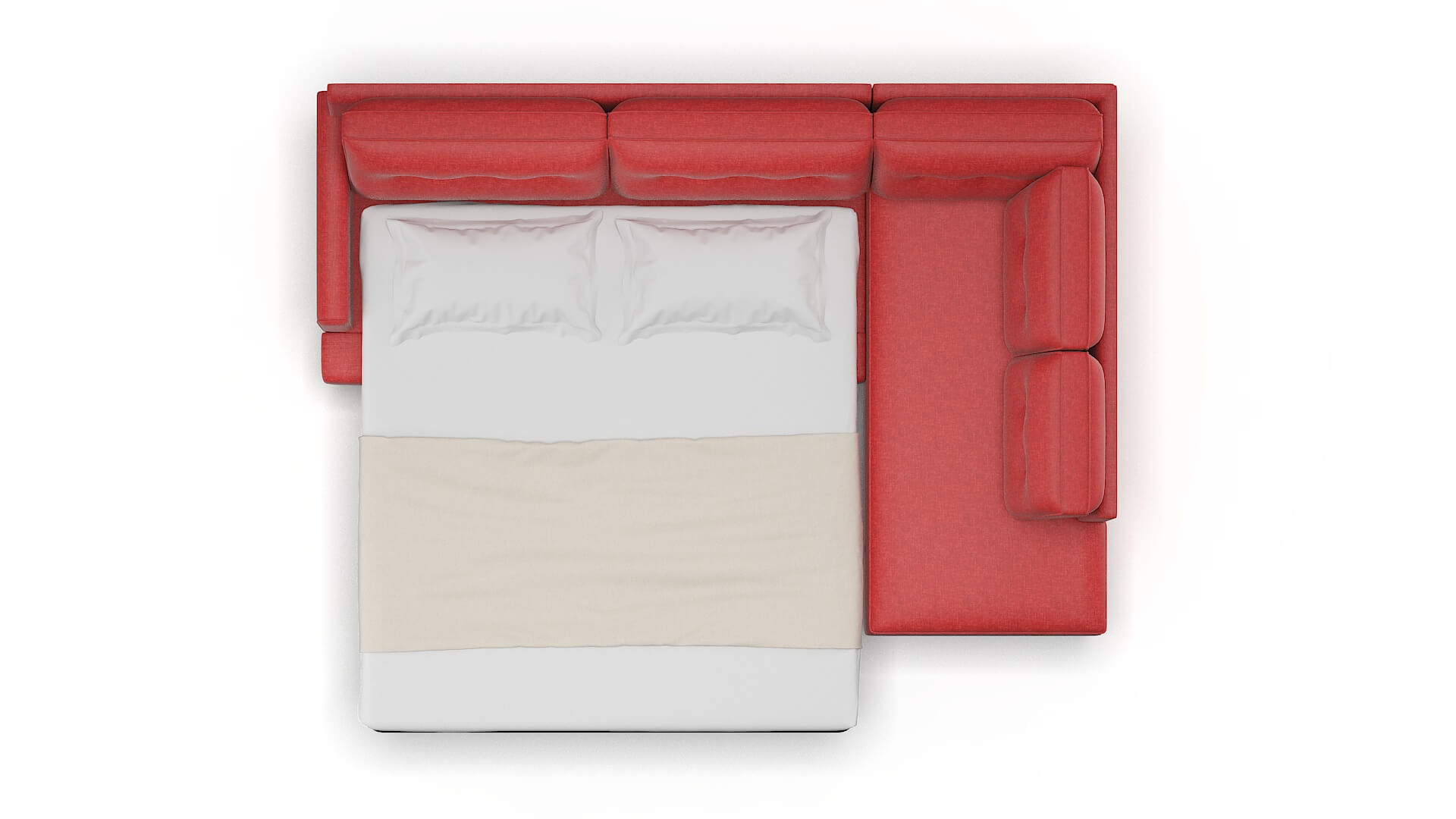 Naples Keylargo Ruby Panel Sleeper Espresso legs 3