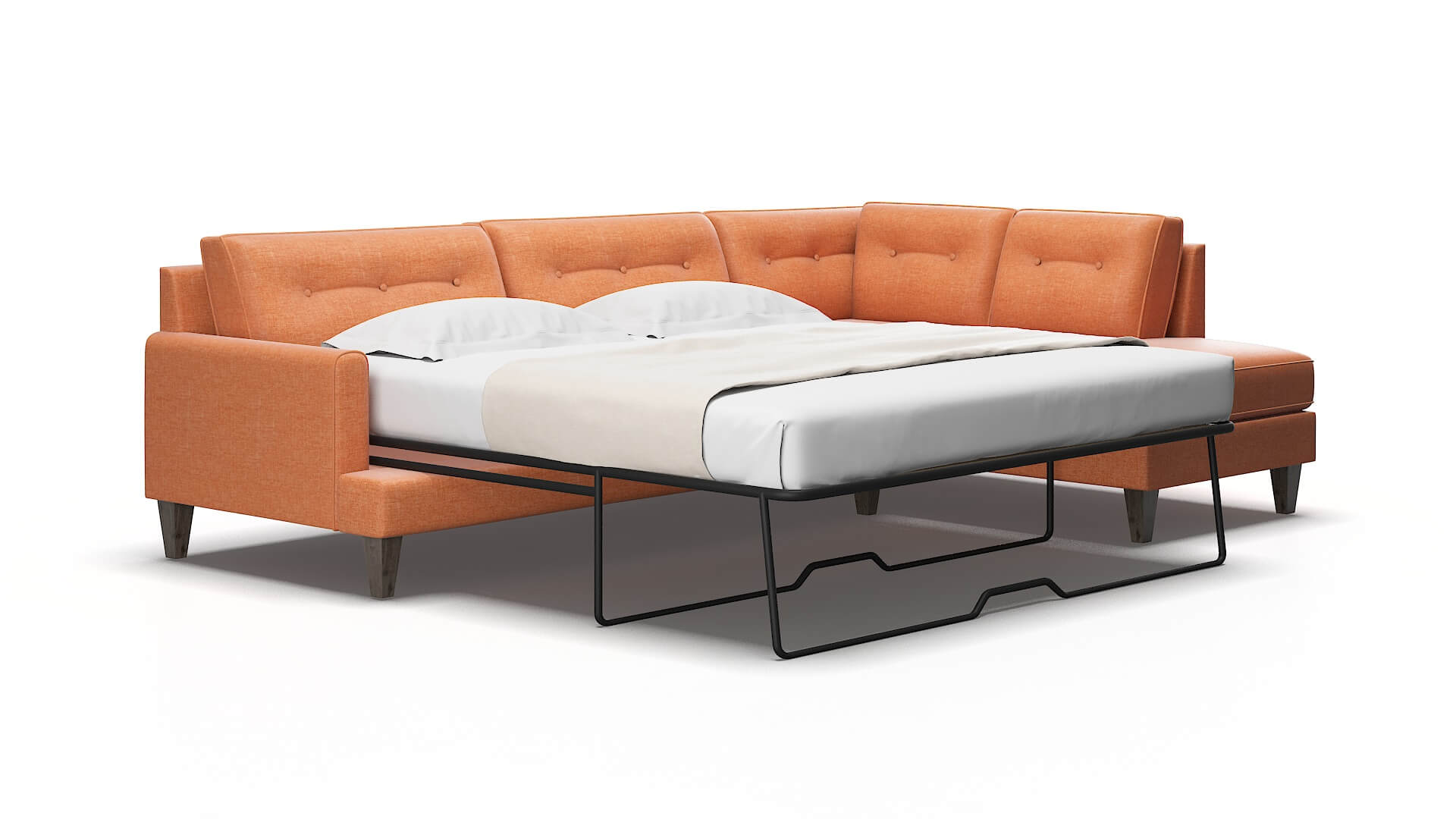 Naples Keylargo terracotta Panel sleeper Espresso Legs  2