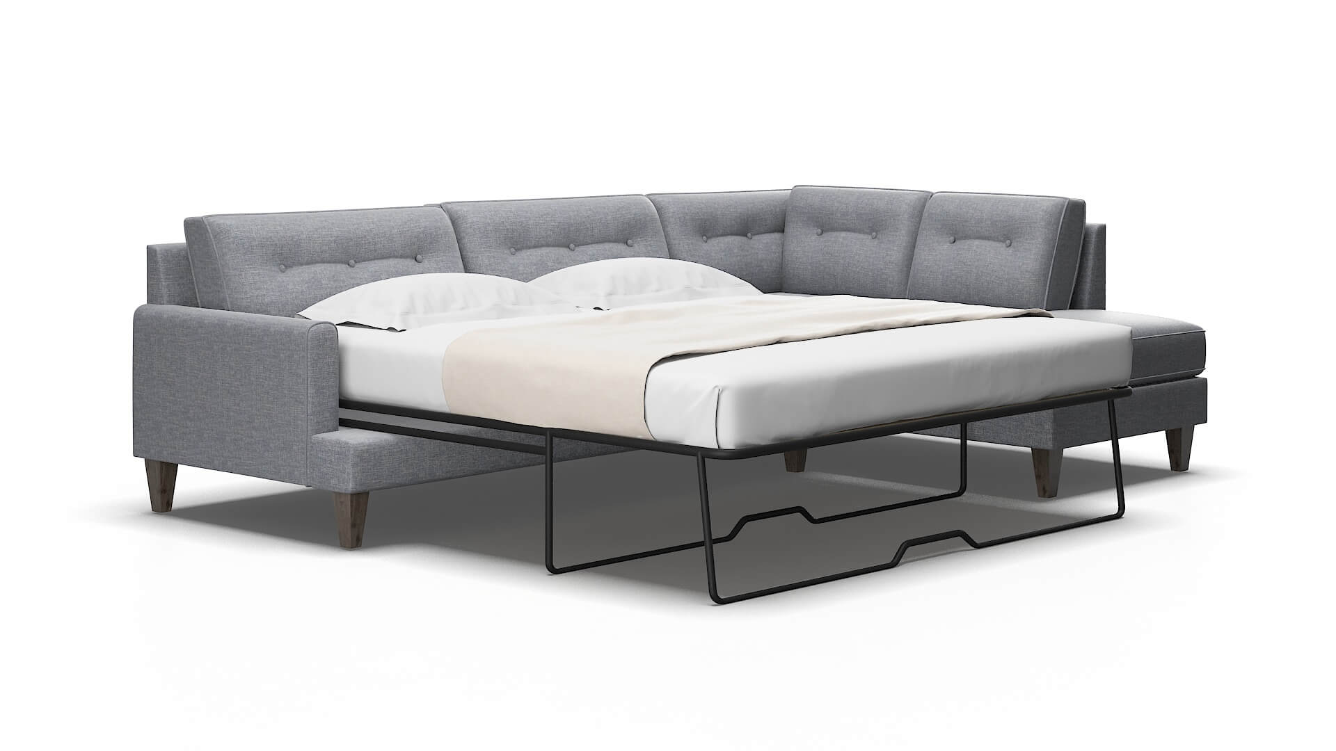 Naples Lana Ash Panel Sleeper Espresso legs 2