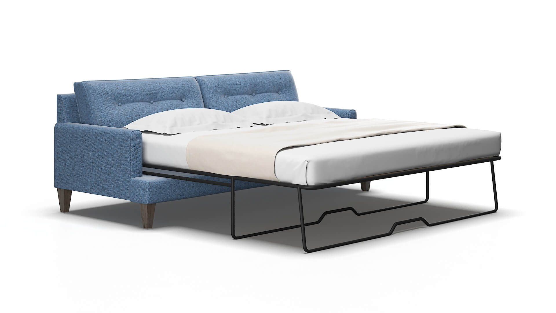 Naples Leslie indigo Sofa sleeper Espresso Legs  2