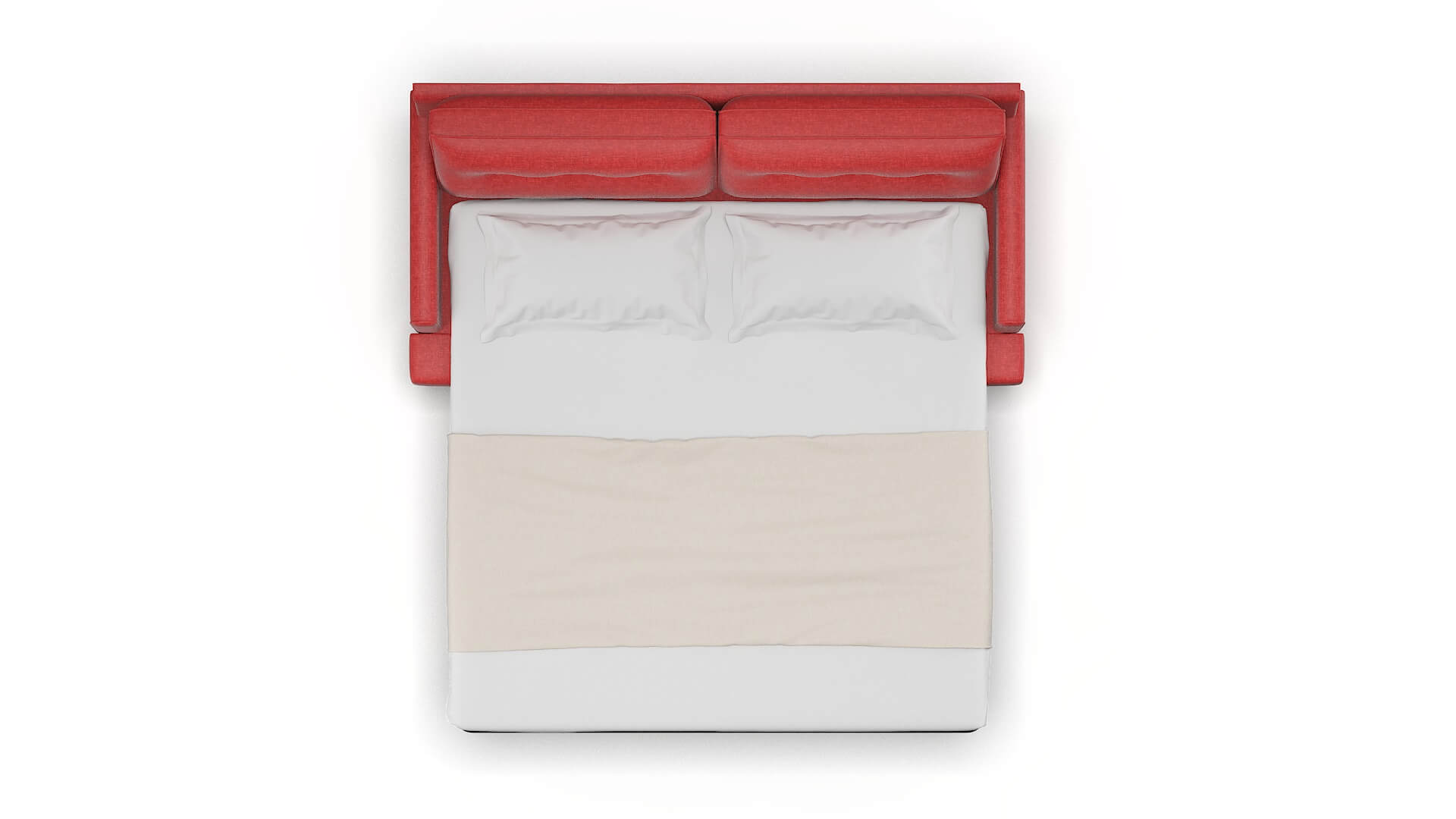 Naples Leslie Poppy Sofa Sleeper Espresso legs 3