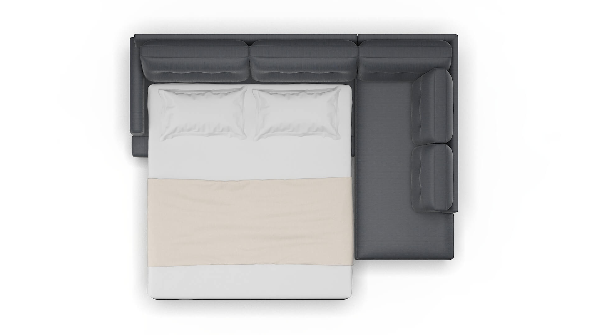 Naples Malibu Sea Panel Sleeper Espresso legs 3