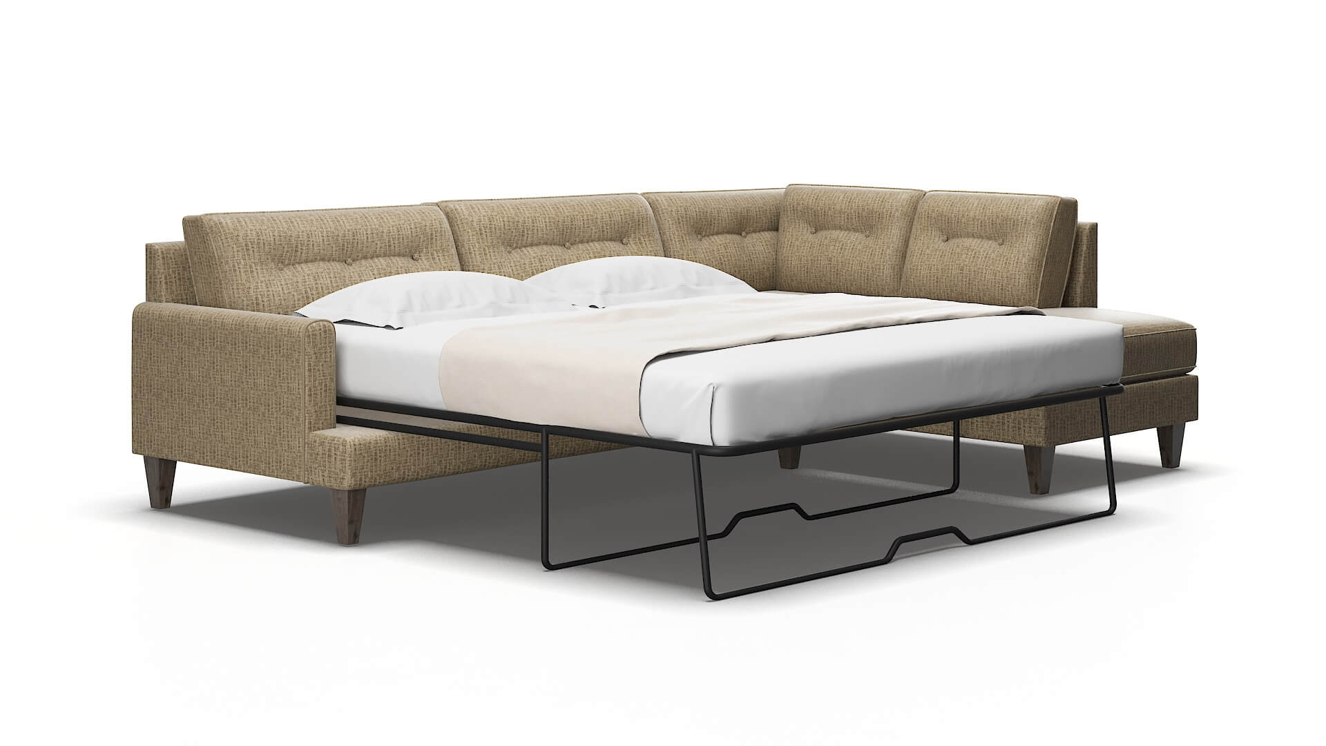 Naples Marcy camel Panel sleeper Espresso Legs  2