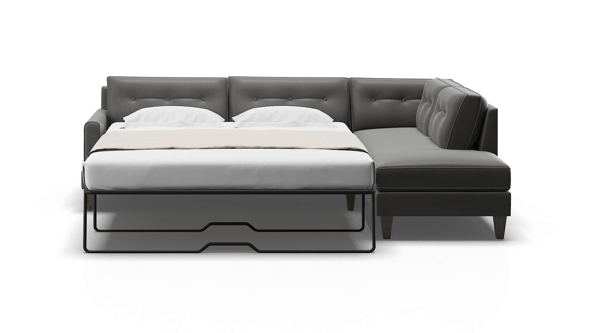 Naples Oakley Charcoal Panel Sleeper Espresso legs 1