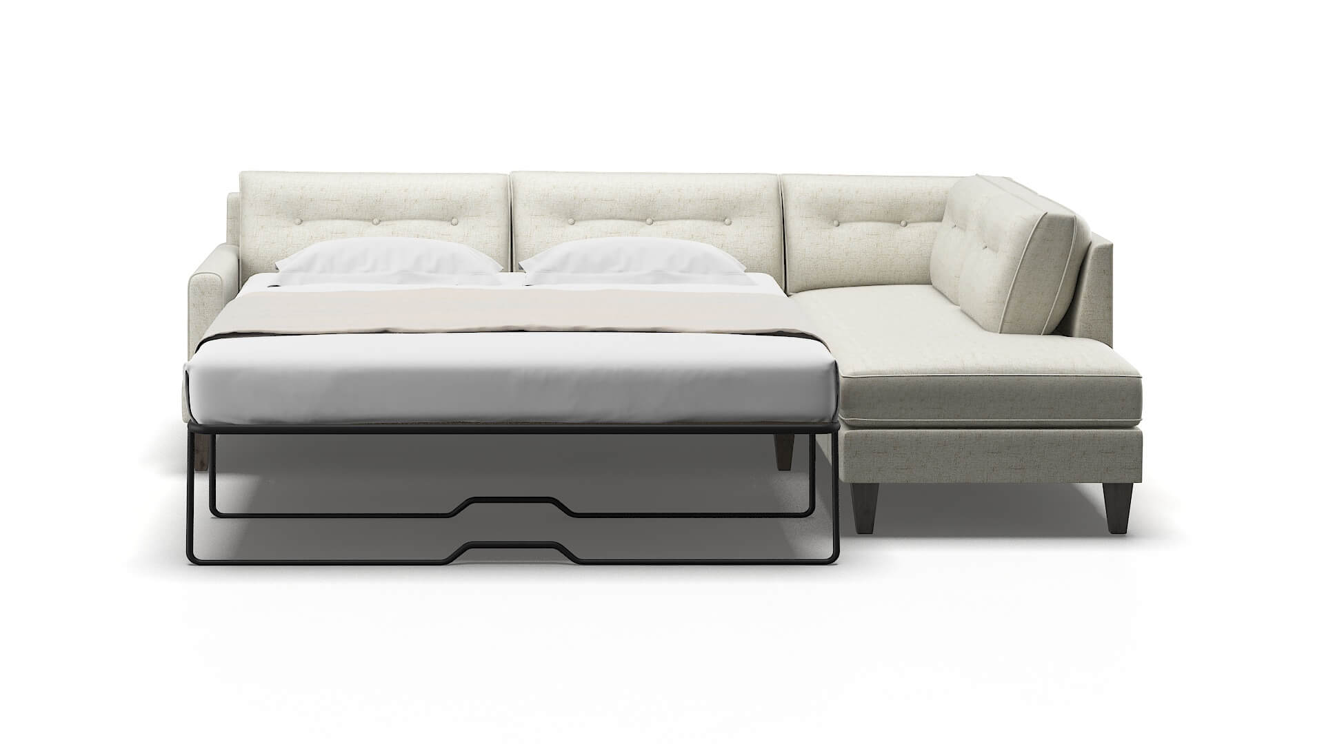 Naples Oceanside Birch Panel Sleeper Espresso legs 1