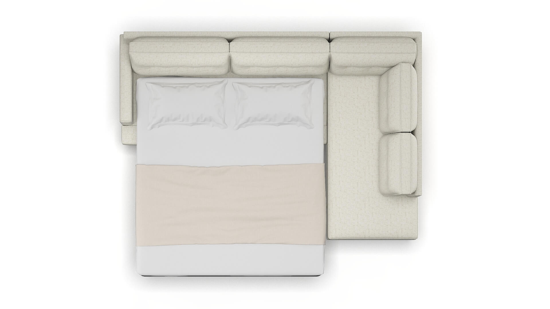 Naples Oceanside Birch Panel Sleeper Espresso legs 3