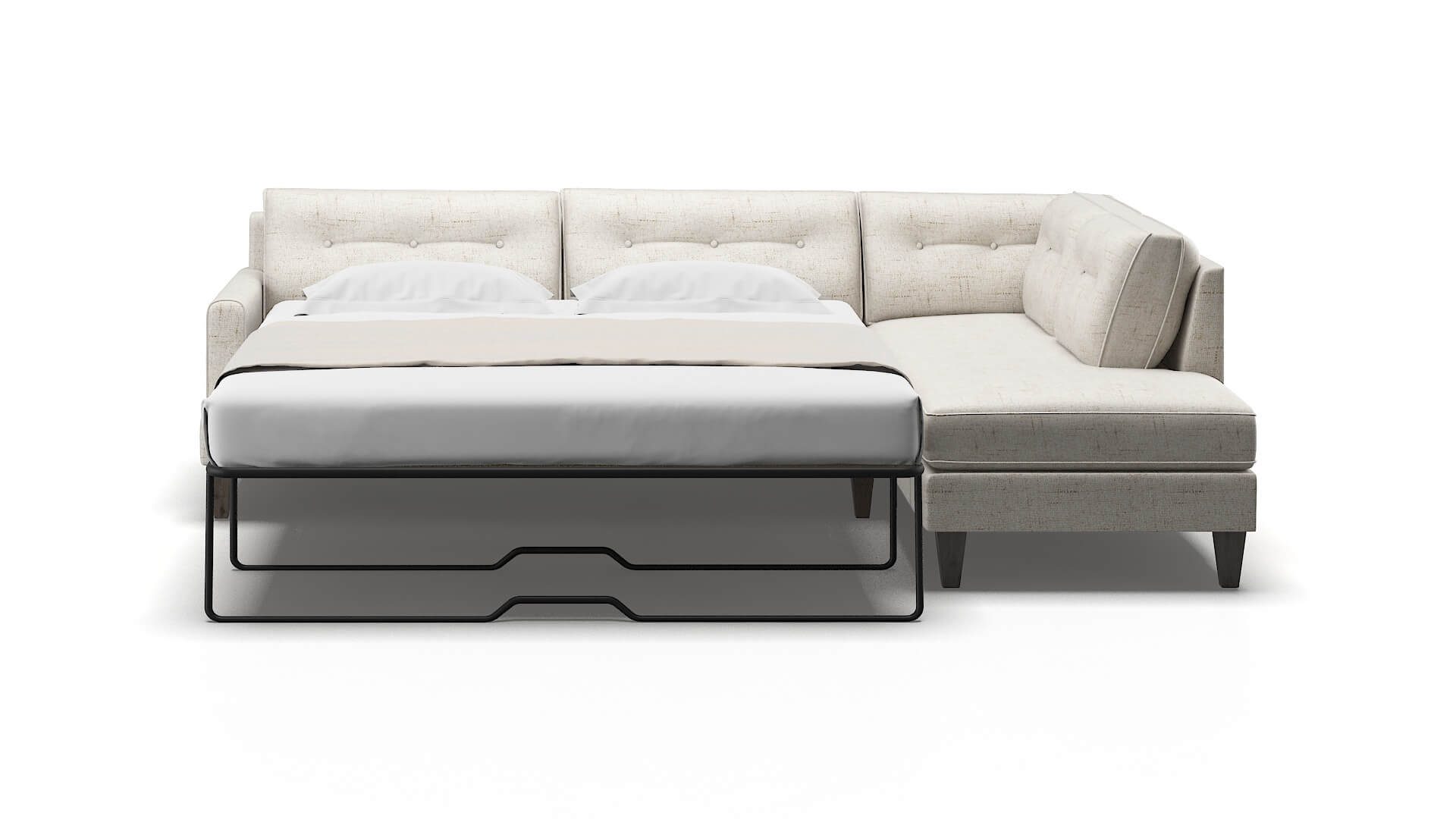 Naples Oceanside Natural Panel Sleeper Espresso legs 1