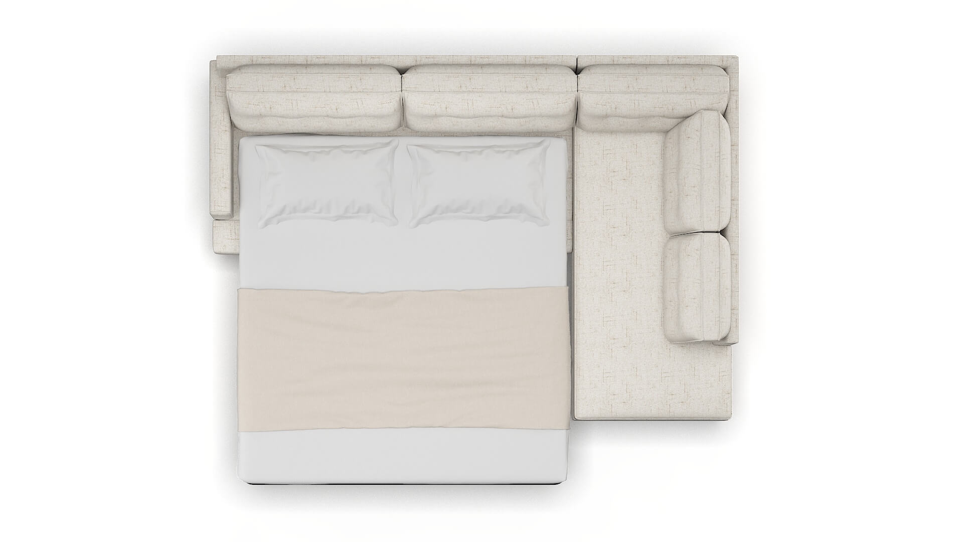 Naples Oceanside Natural Panel Sleeper Espresso legs 3