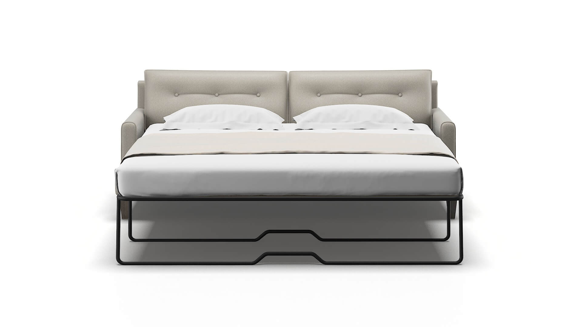 Naples Oscar Silver Sofa Sleeper Espresso legs 1