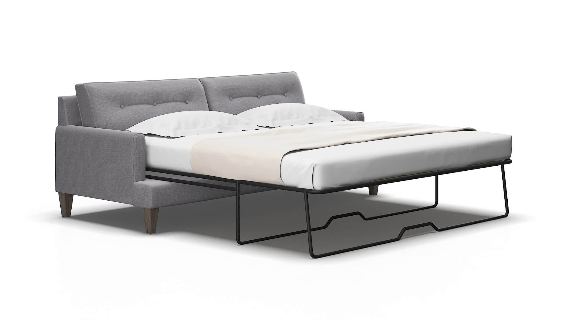 Naples Parker Ash Sofa Sleeper Espresso legs 2