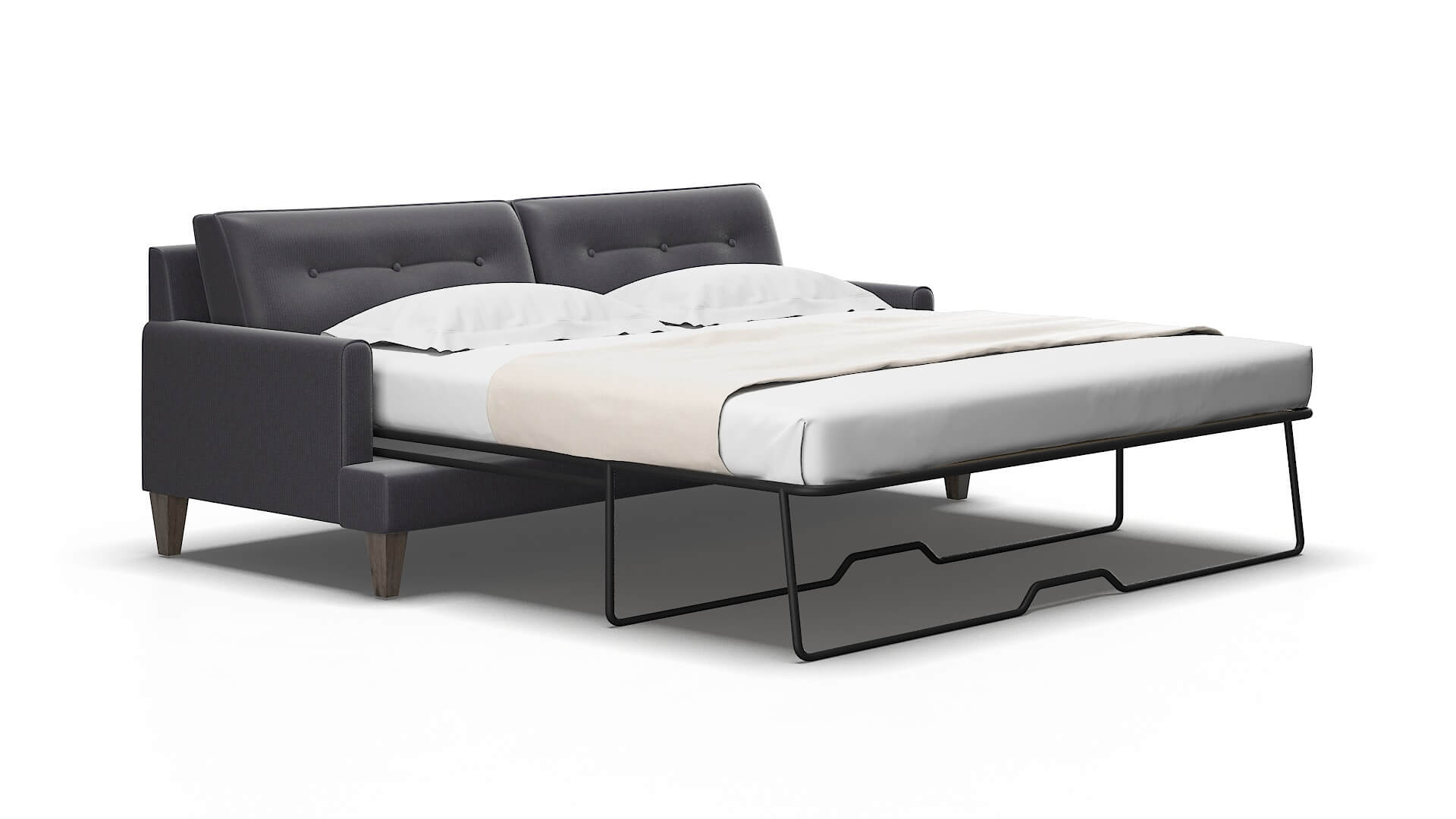 Naples Parker charcoal Sofa sleeper Espresso Legs  2