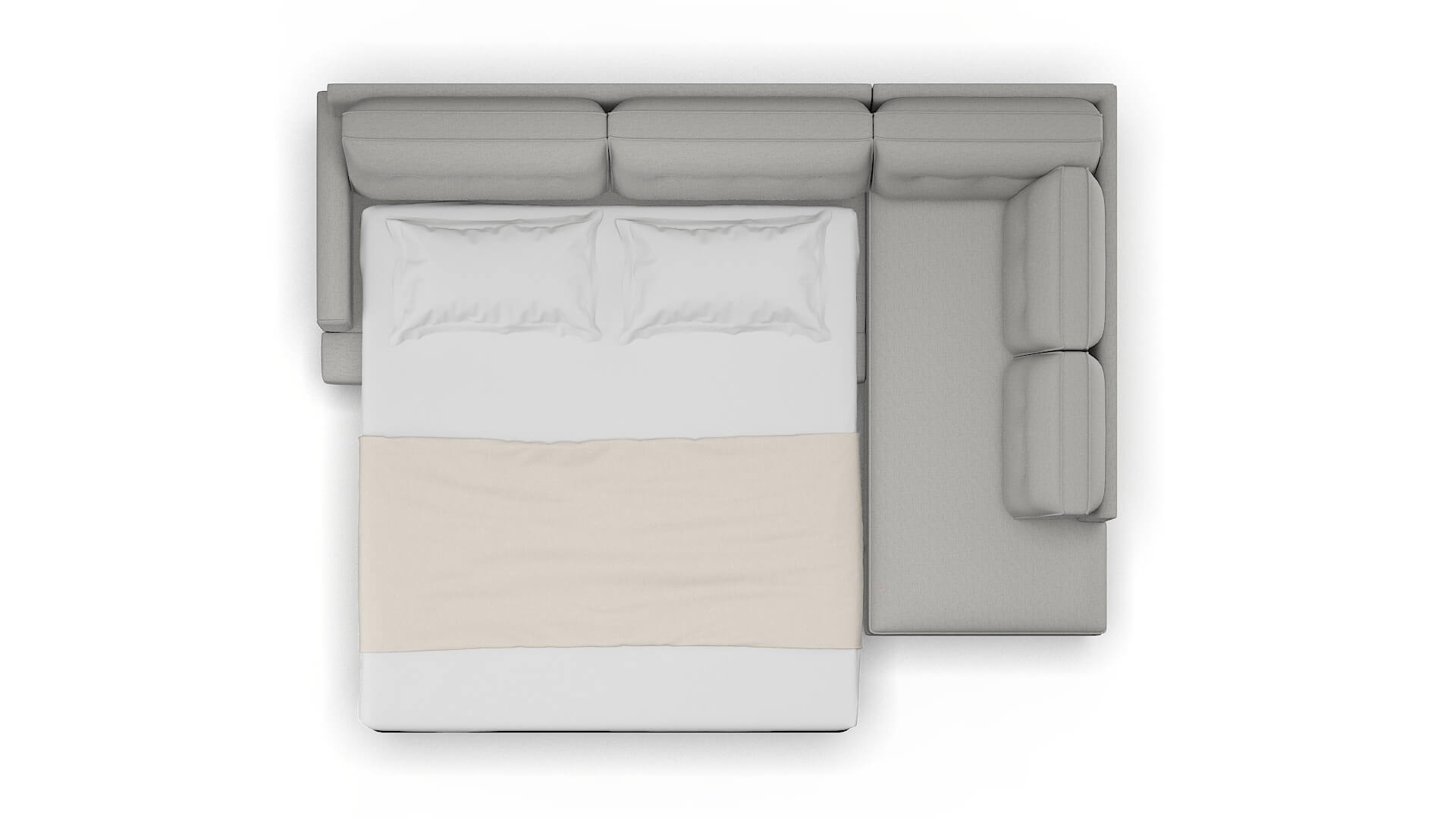 Naples Parker Silver Panel Sleeper Espresso legs 3