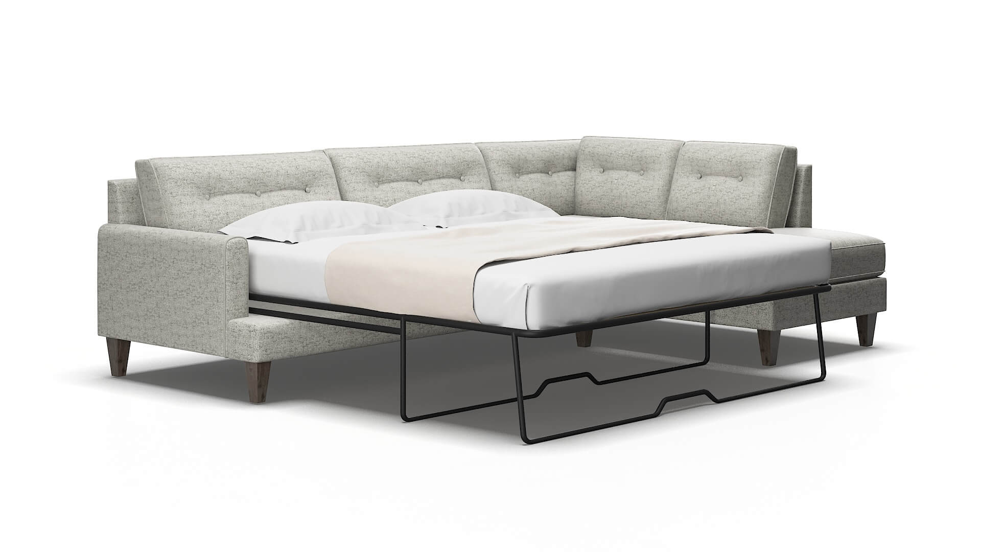Naples Prime gravel Panel sleeper Espresso Legs  2