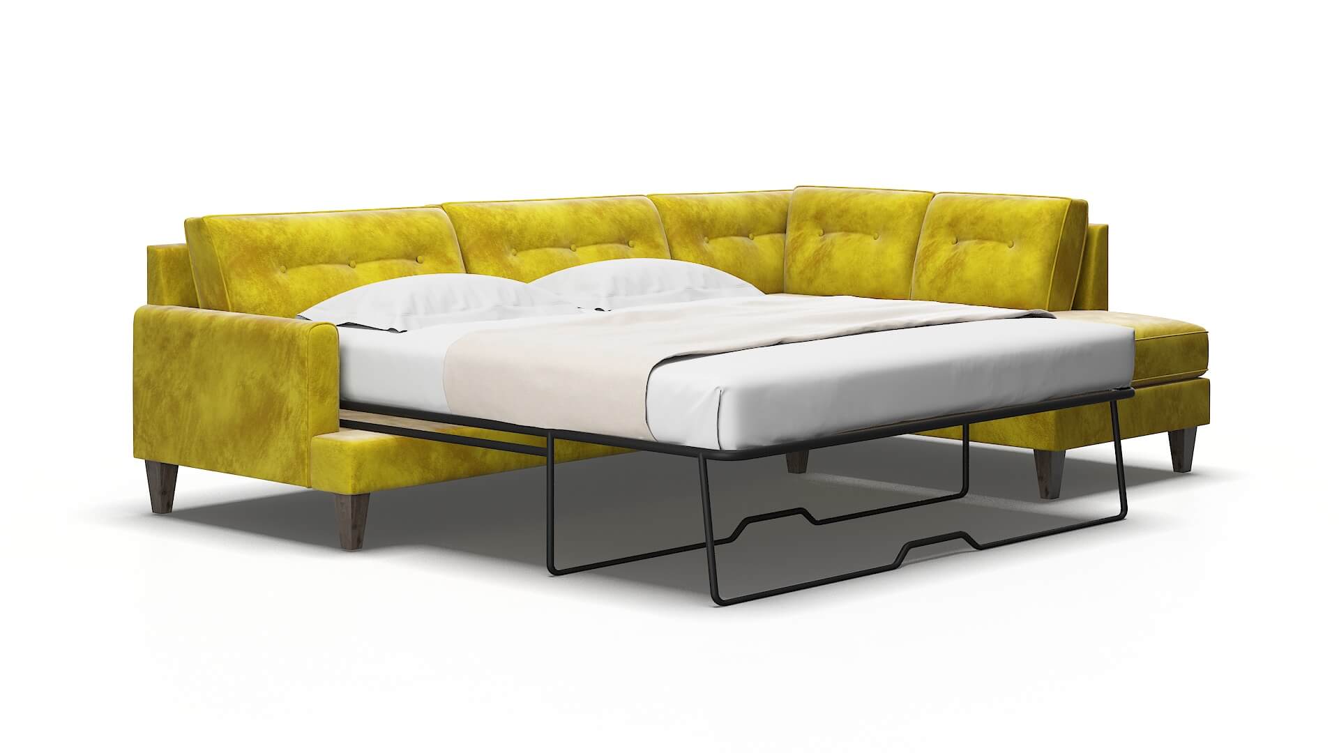 Naples Quartz 402 Panel Sleeper Espresso legs 2