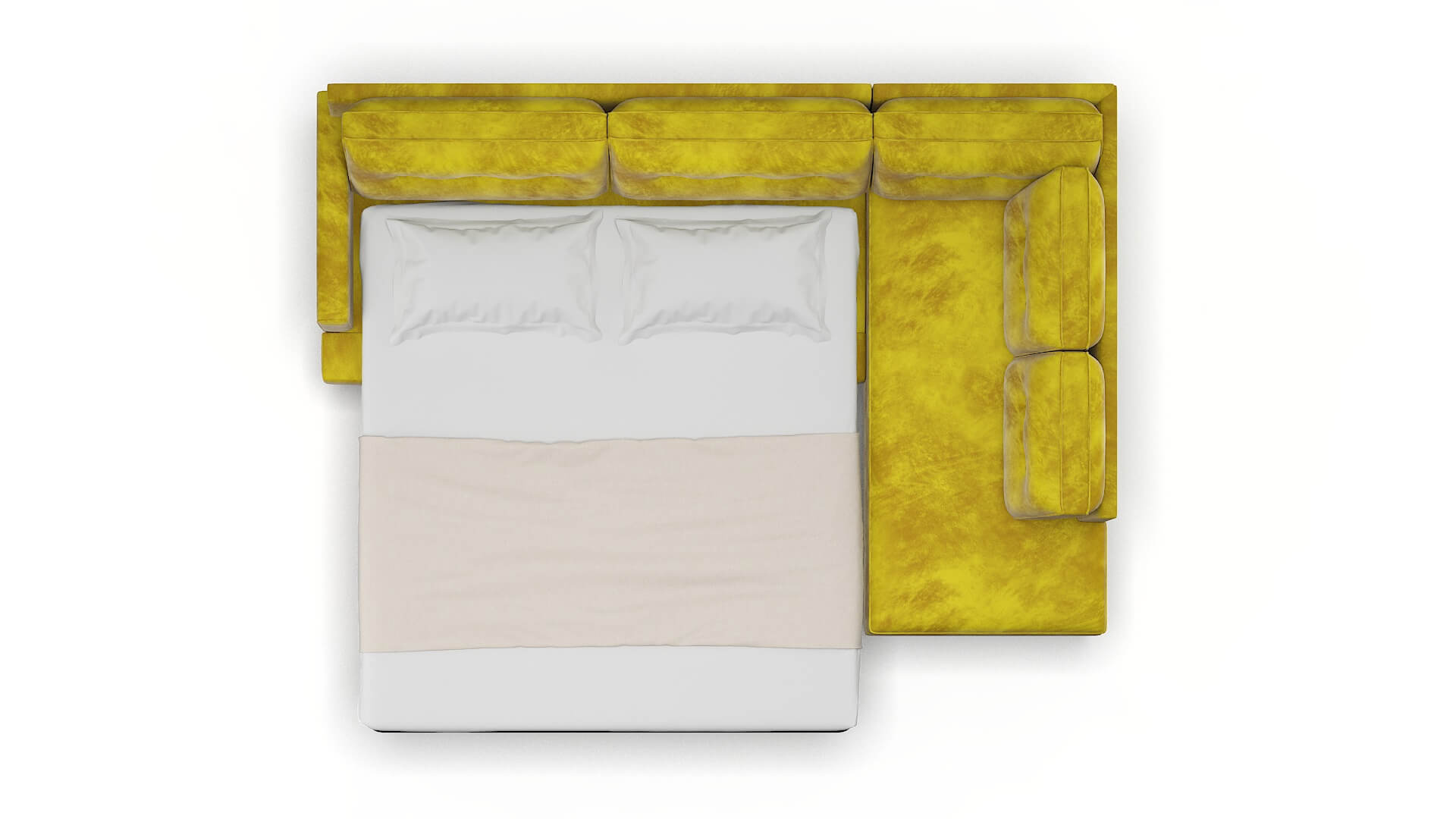 Naples Quartz 402 Panel Sleeper Espresso legs 3