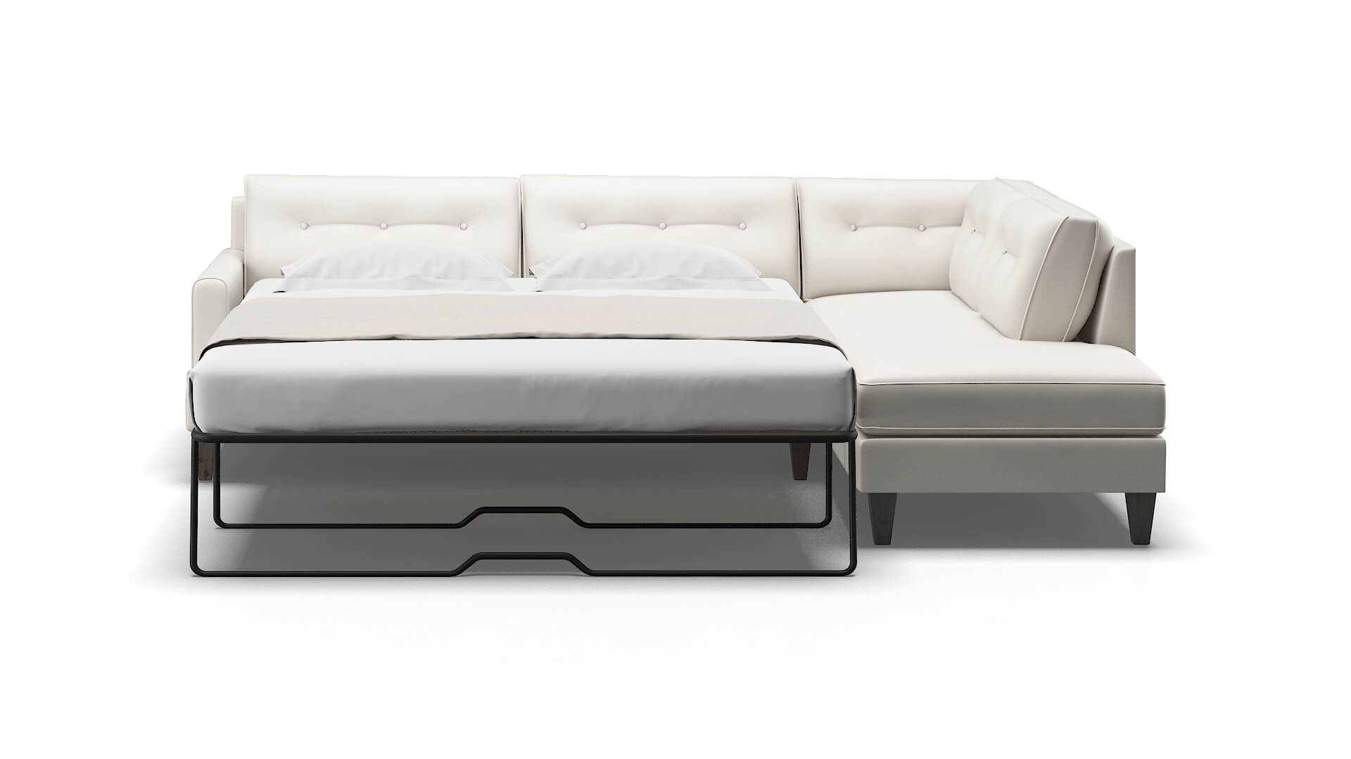 Naples Redondo Pearl Panel Sleeper Espresso legs 1