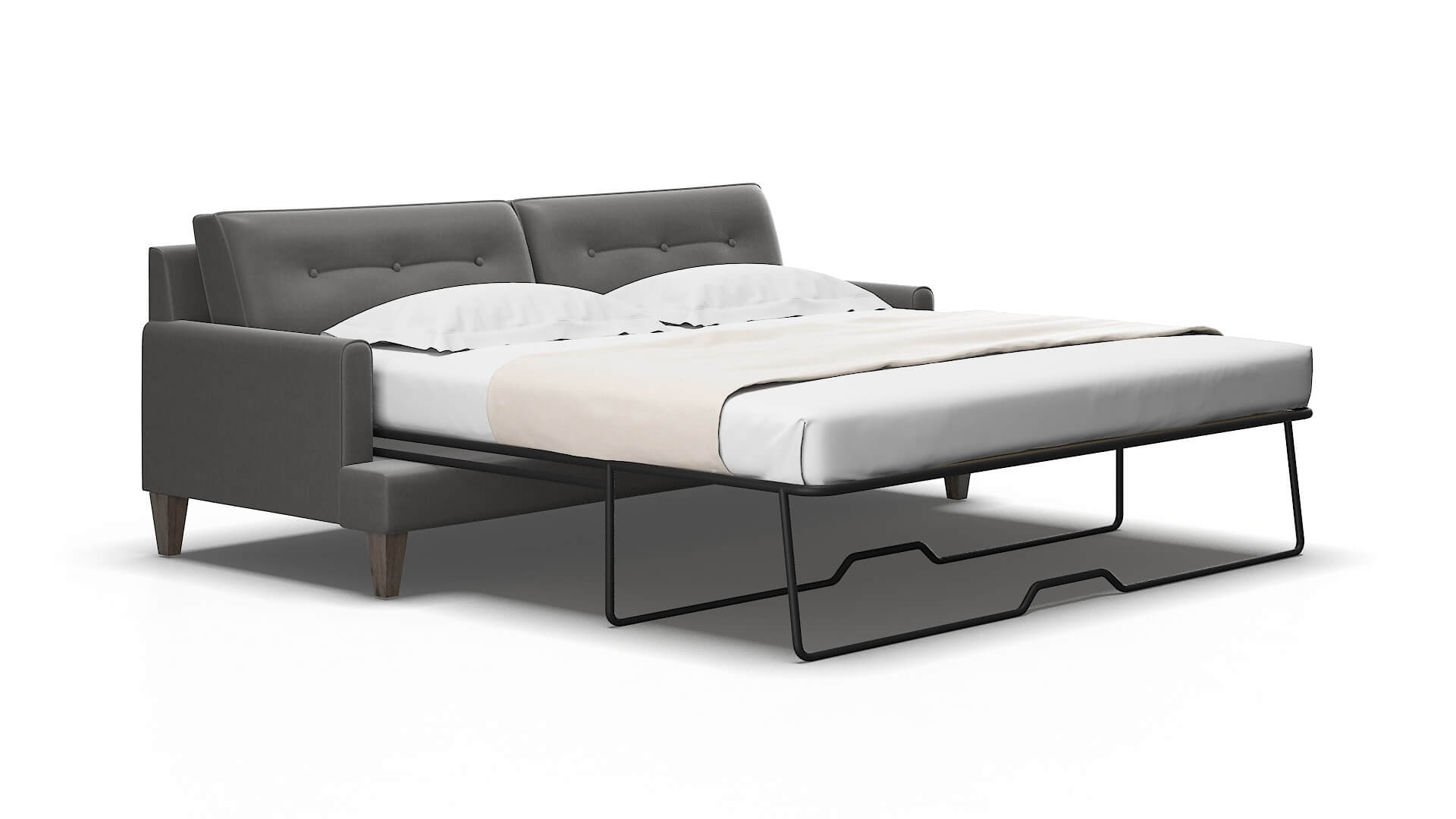 Naples Rocket charcoal Sofa sleeper Espresso Legs  2