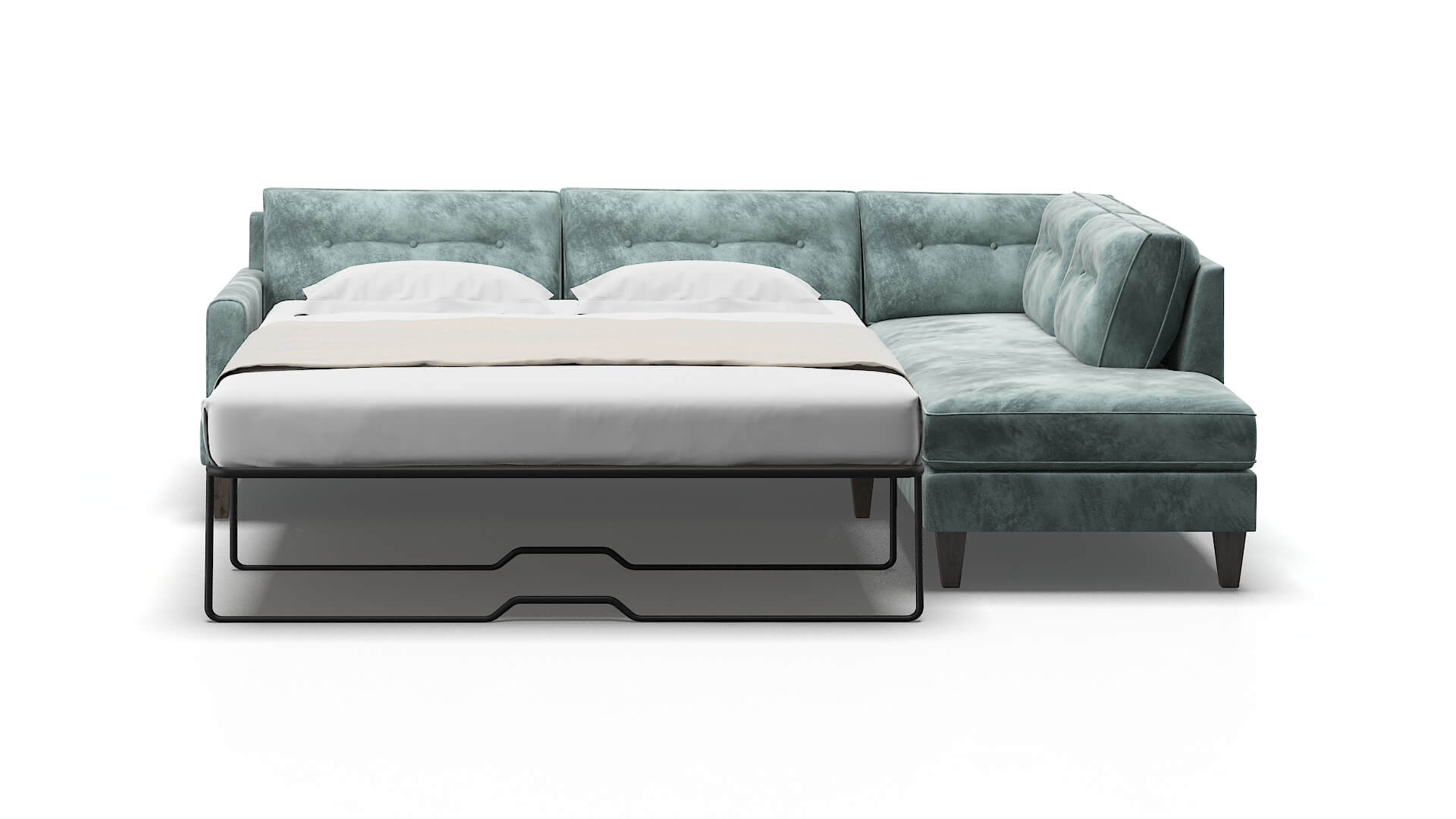 Naples Royale Cloud Panel Sleeper Espresso legs 1