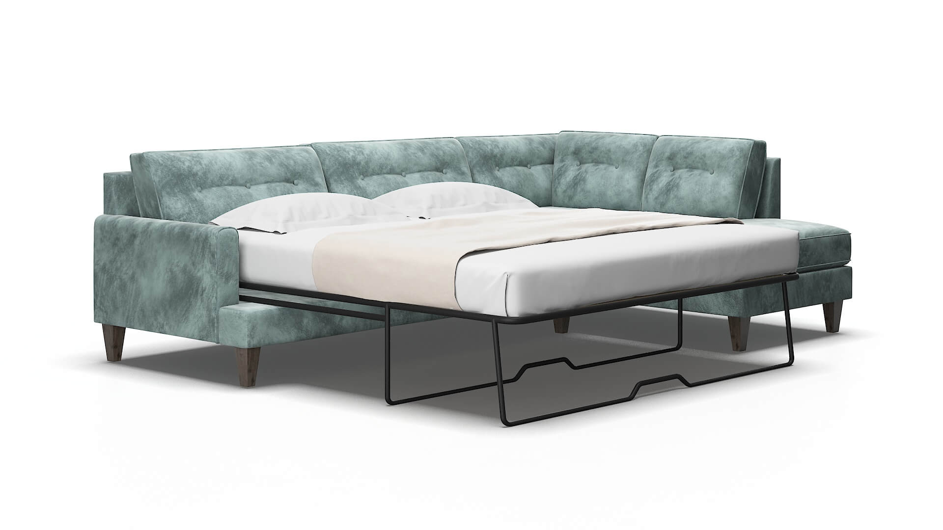 Naples Royale cloud Panel sleeper Espresso Legs  2