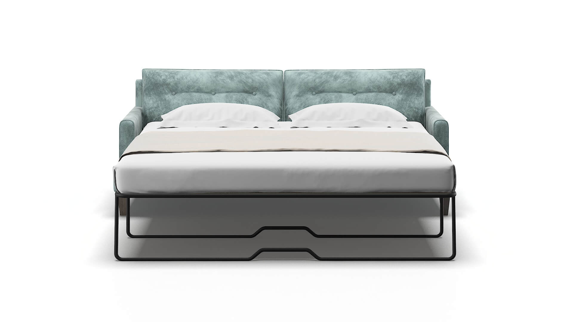 Naples Royale Cloud Sofa Sleeper Espresso legs 1