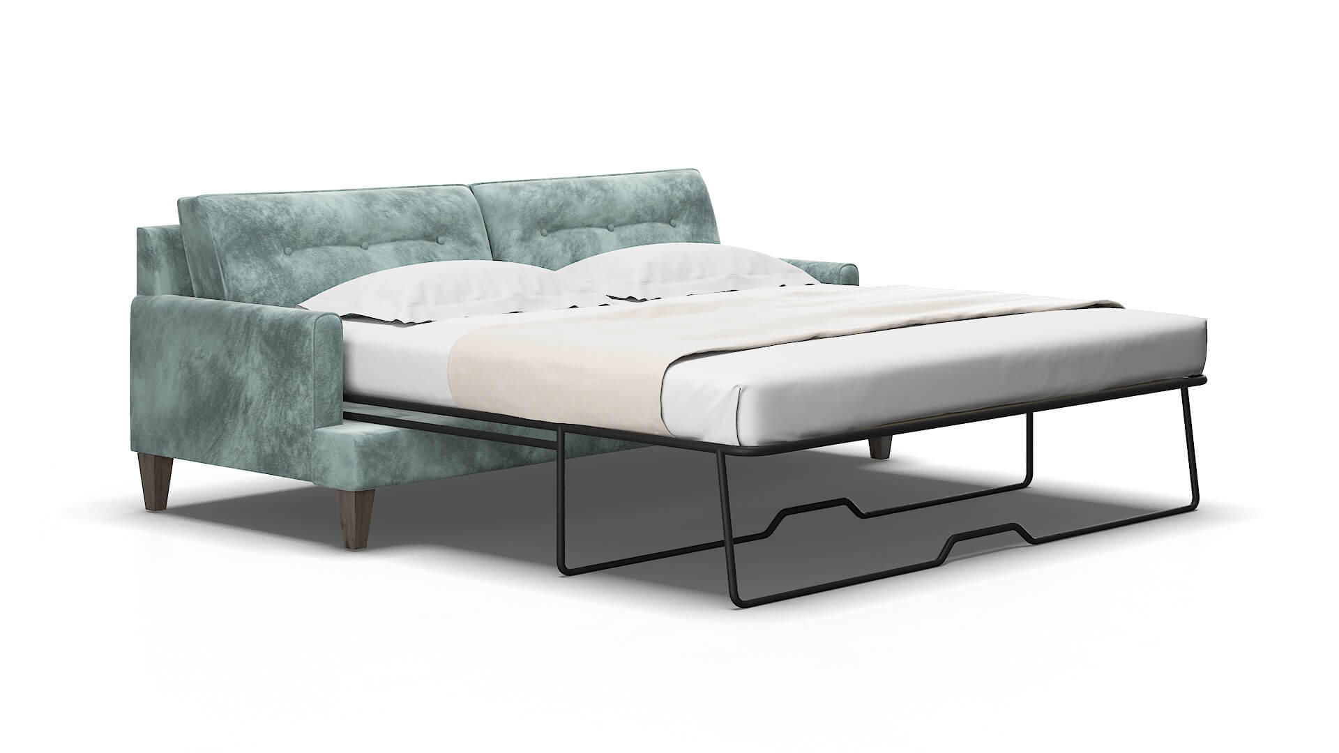 Naples Royale Cloud Sofa Sleeper Espresso legs 2
