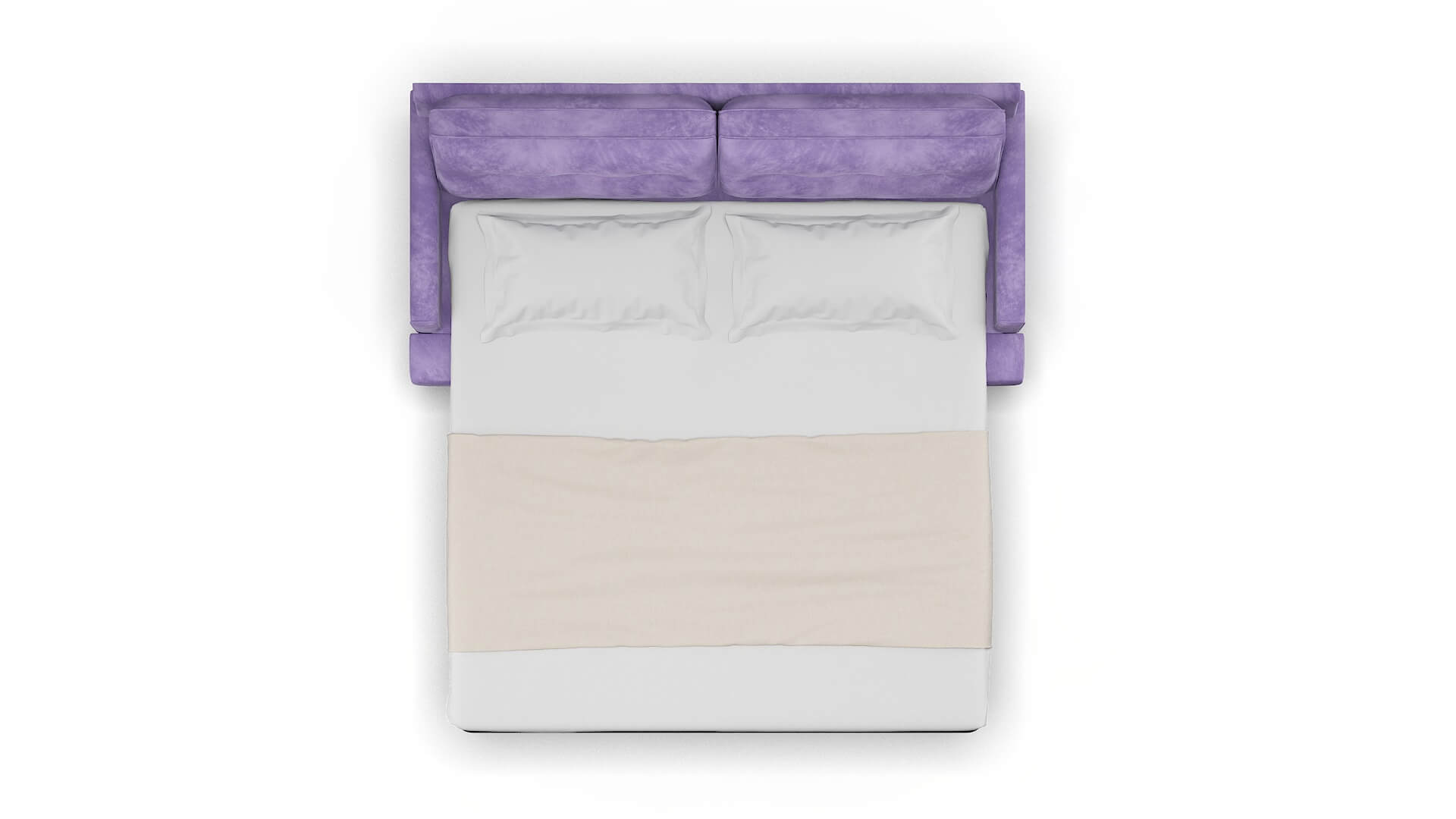 Naples Royale Lavender Sofa Sleeper Espresso legs 3