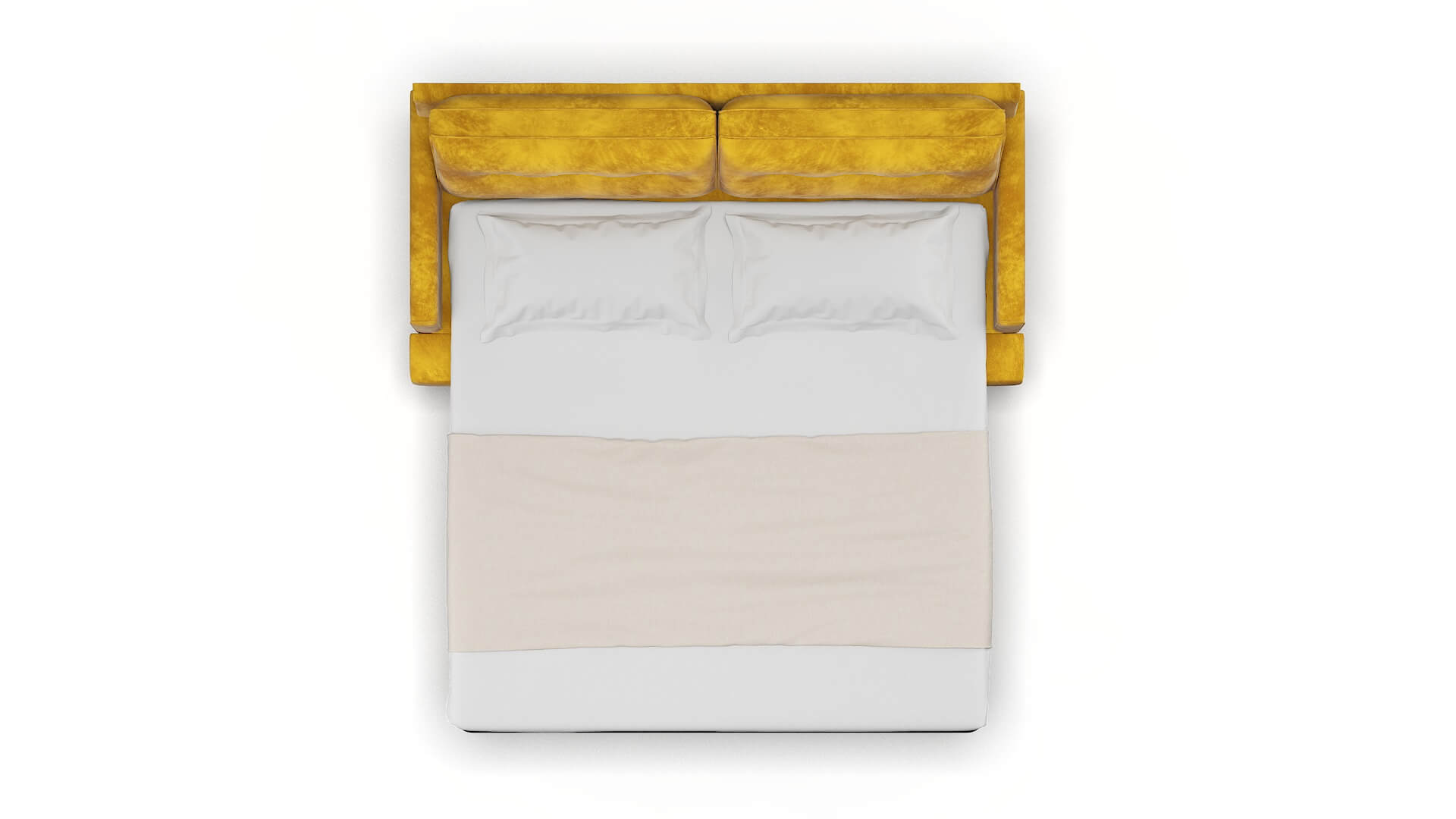 Naples Royale Marigold Sofa Sleeper Espresso legs 3