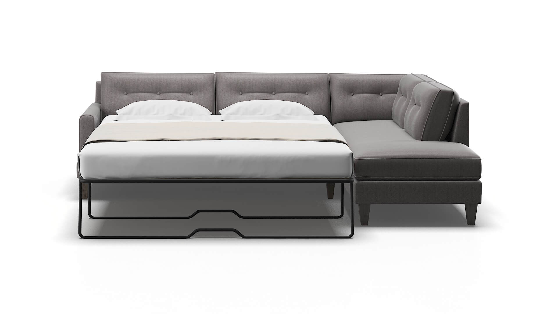 Naples Sasha Granite Panel Sleeper Espresso legs 1