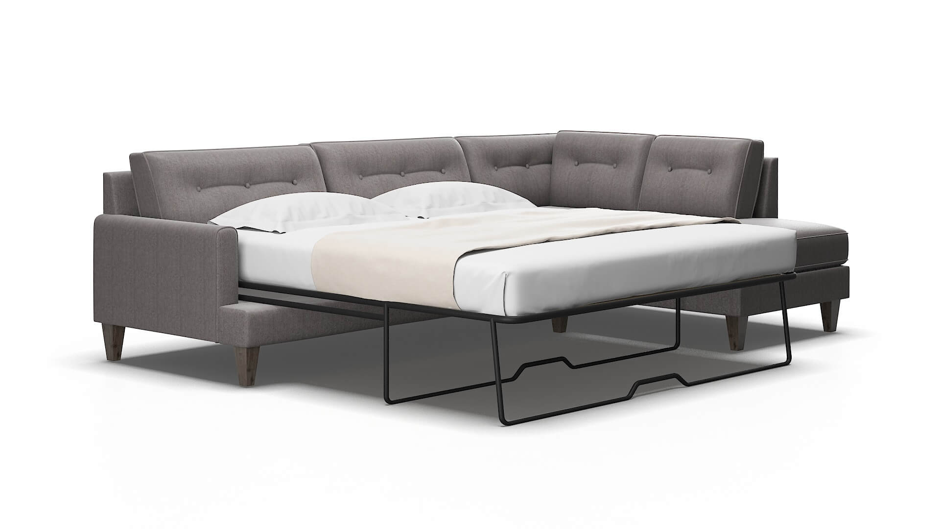 Naples Sasha granite Panel sleeper Espresso Legs  2