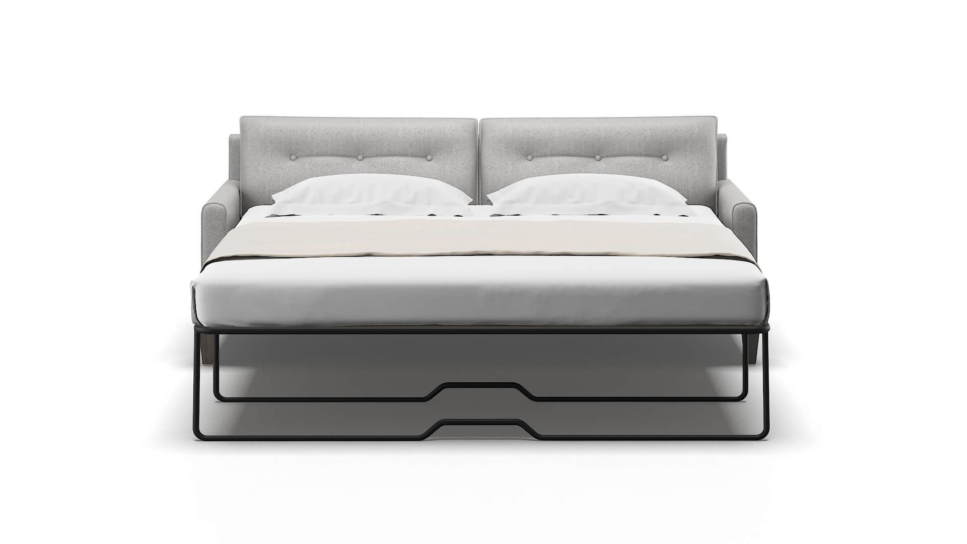 Naples Sasha Silver Sofa Sleeper Espresso legs 1