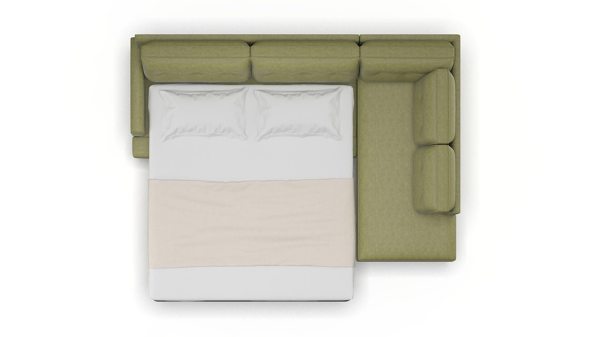 Naples Simplex Sour_apple Panel Sleeper Espresso legs 3