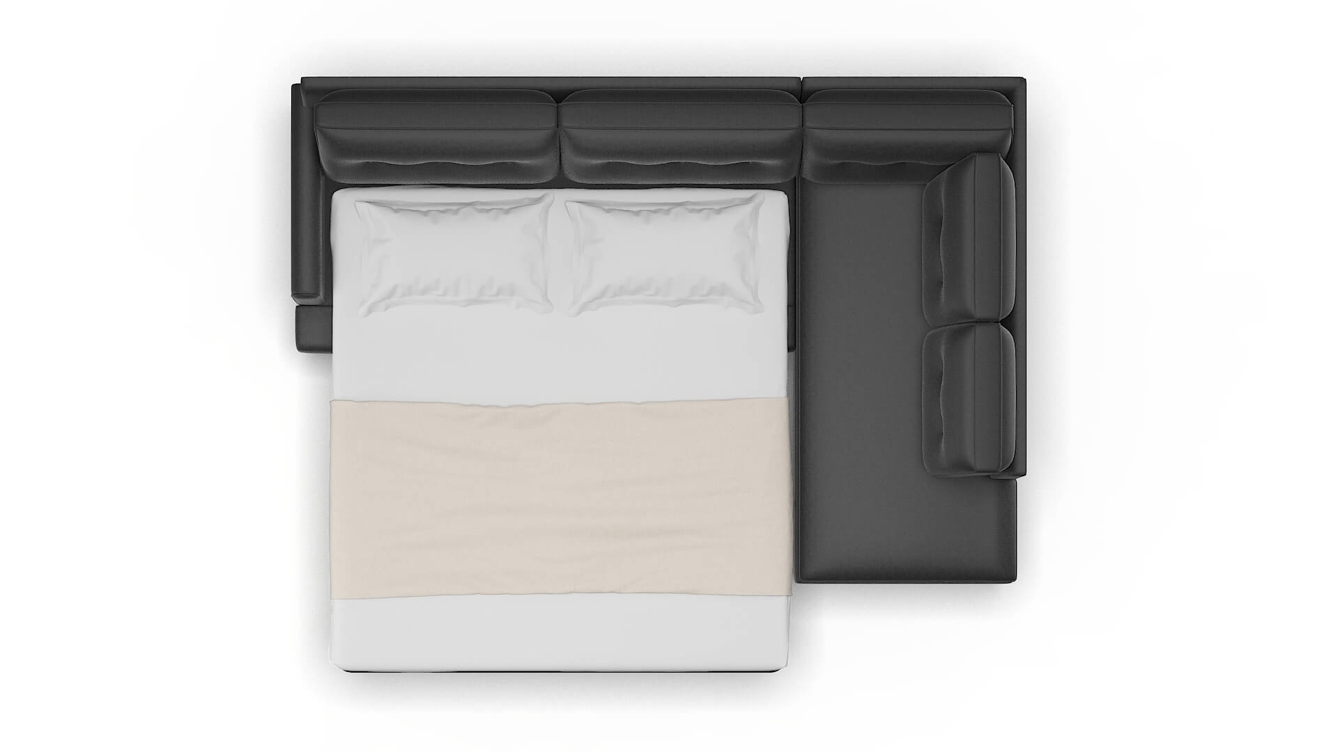 Naples Sosoftness 54 Panel Sleeper Espresso legs 3