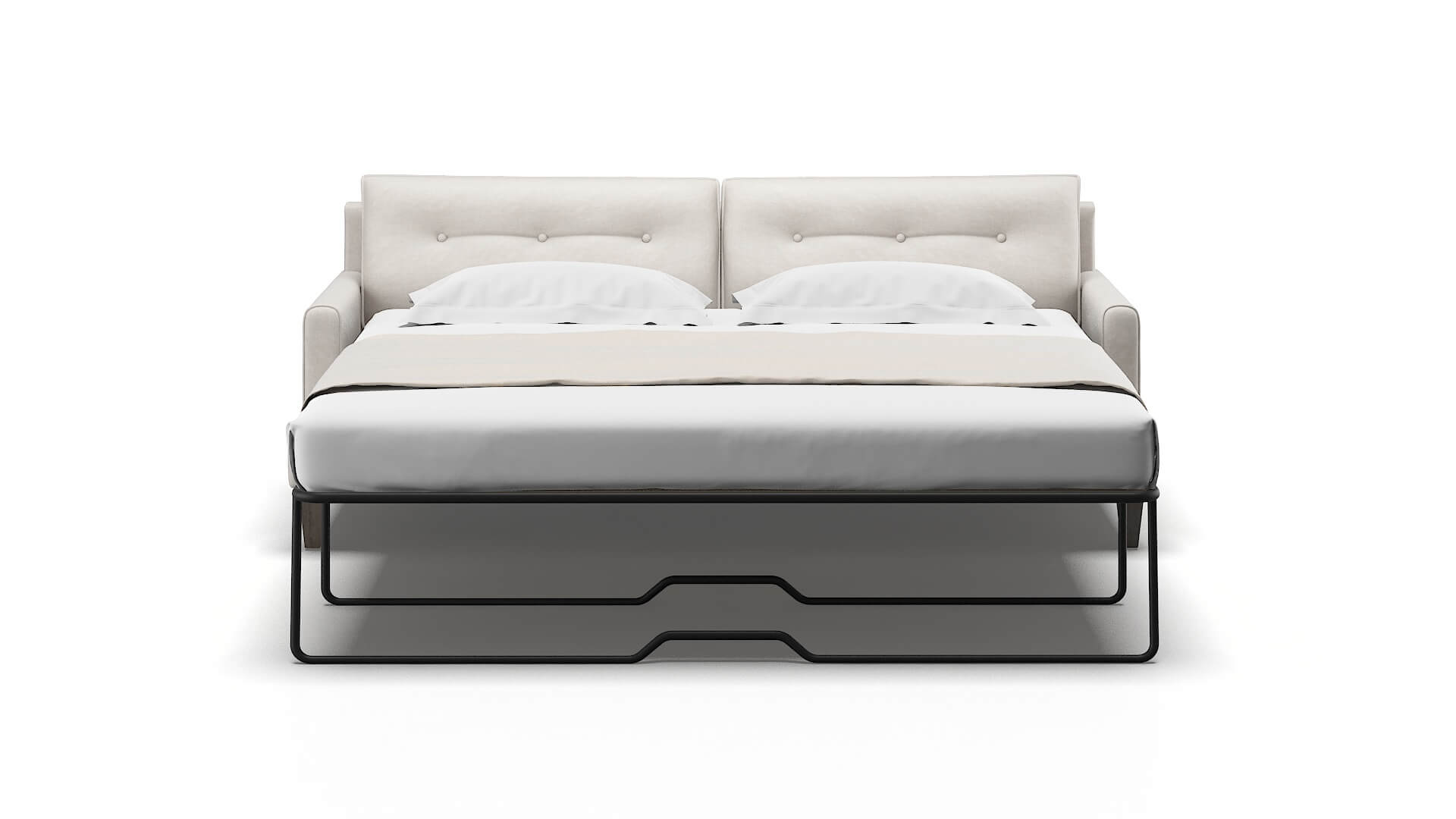 Naples Suave Dove Sofa Sleeper Espresso legs 1