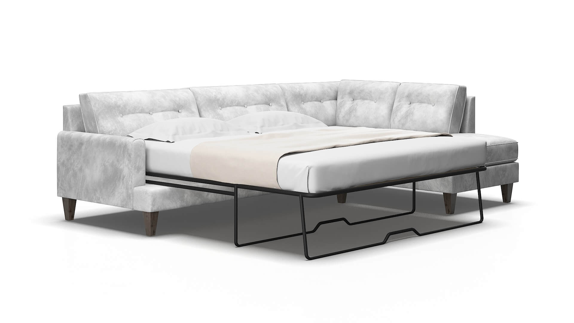 Naples Terrain pearl Panel sleeper Espresso Legs  2