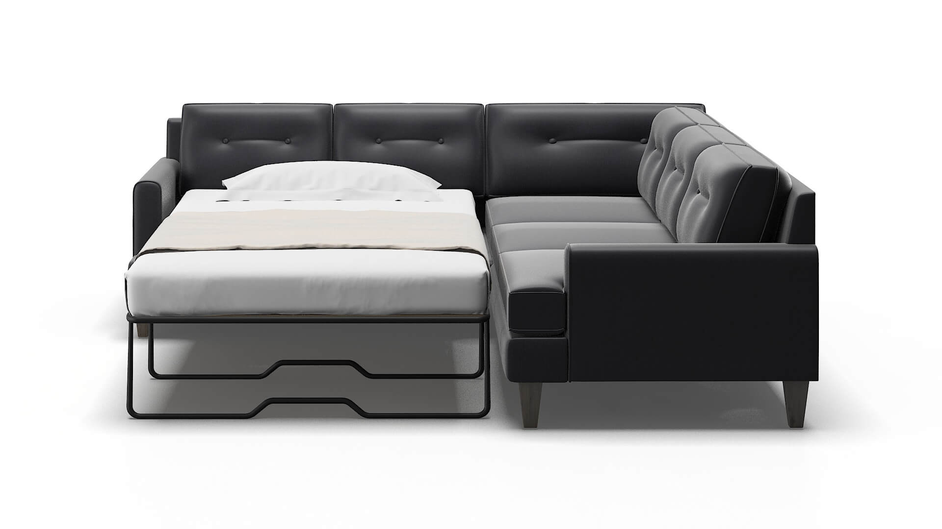 Naples Urban_d Eclipse Sectional Sleeper Espresso legs 1