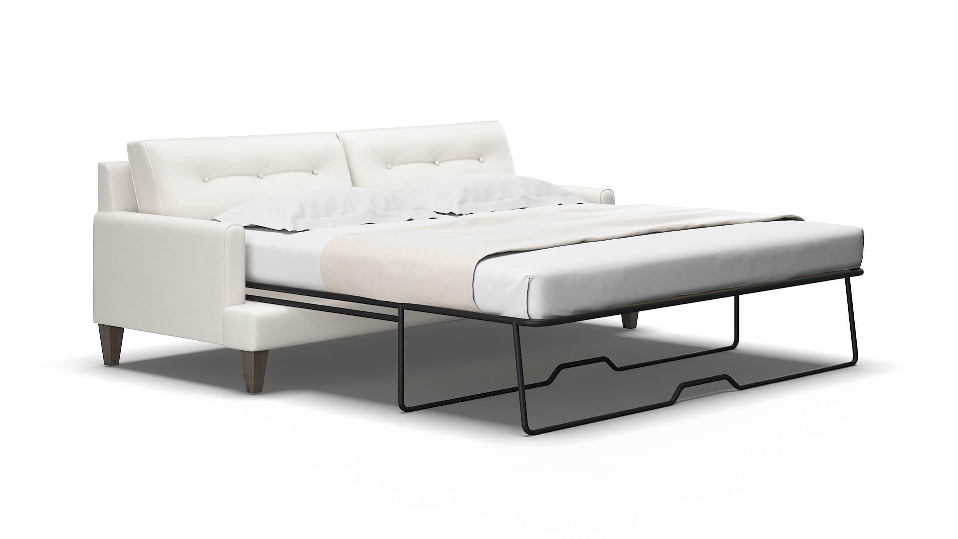 Naples Venice eggshell Sofa sleeper Espresso Legs  2