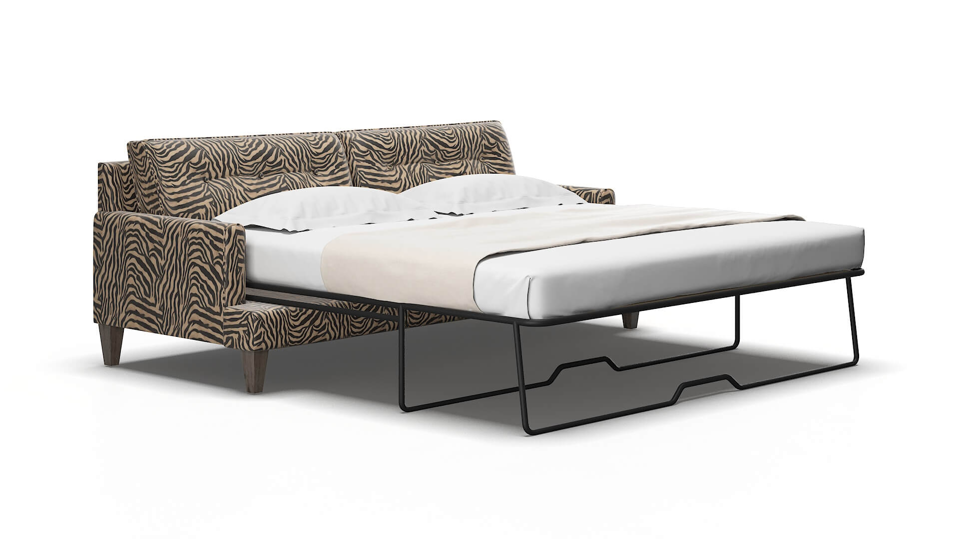 Naples Zambia Coffee Sofa Sleeper Espresso legs 2