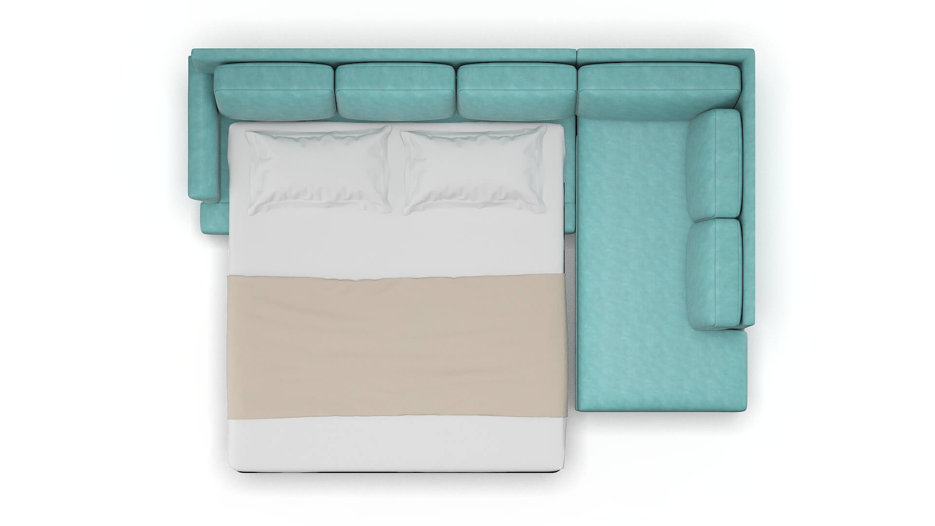 Newyork Avalon_hp Aqua Panel Sleeper Espresso legs 3