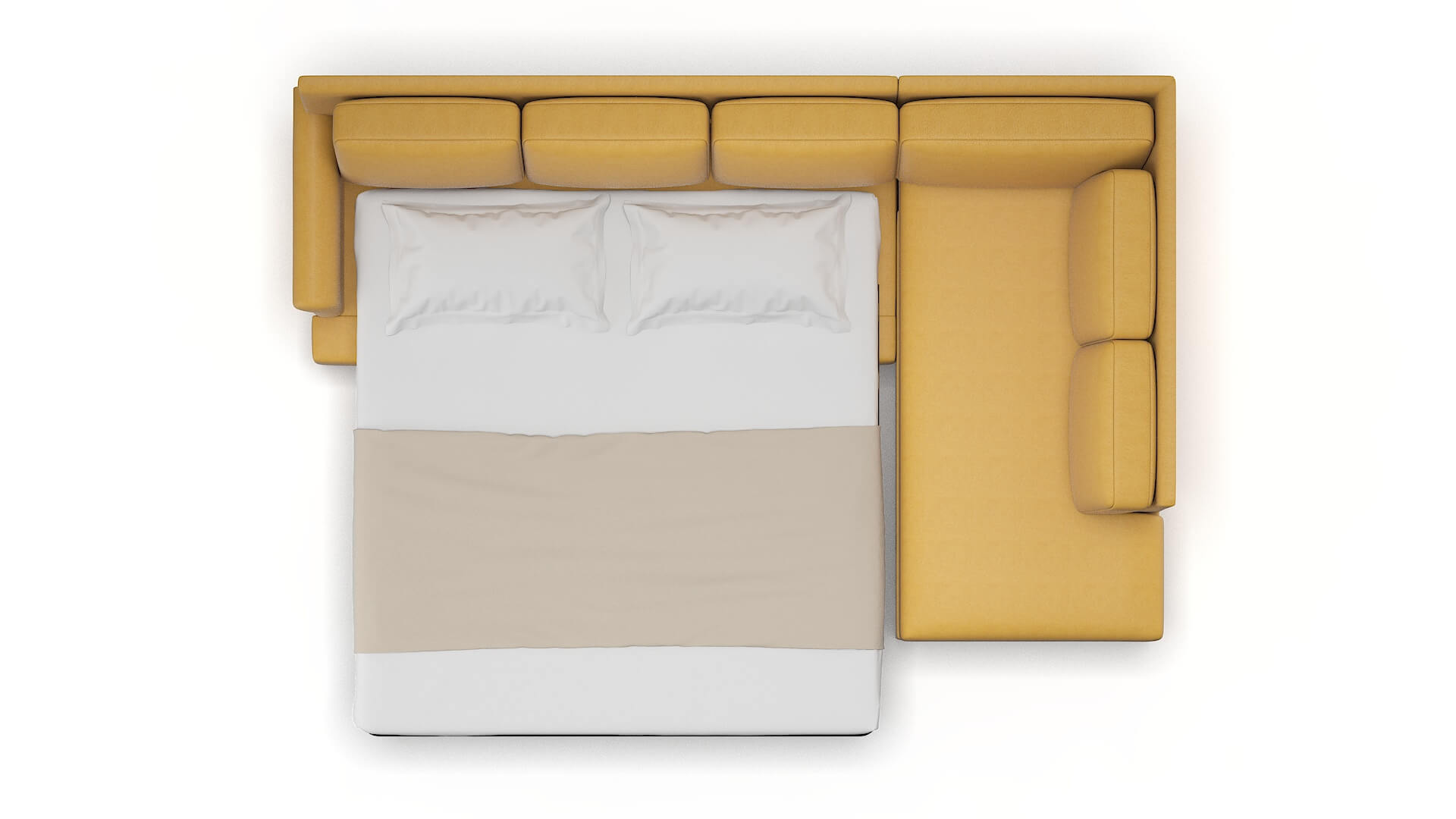 Newyork Bella Amber Panel Sleeper Espresso legs 3