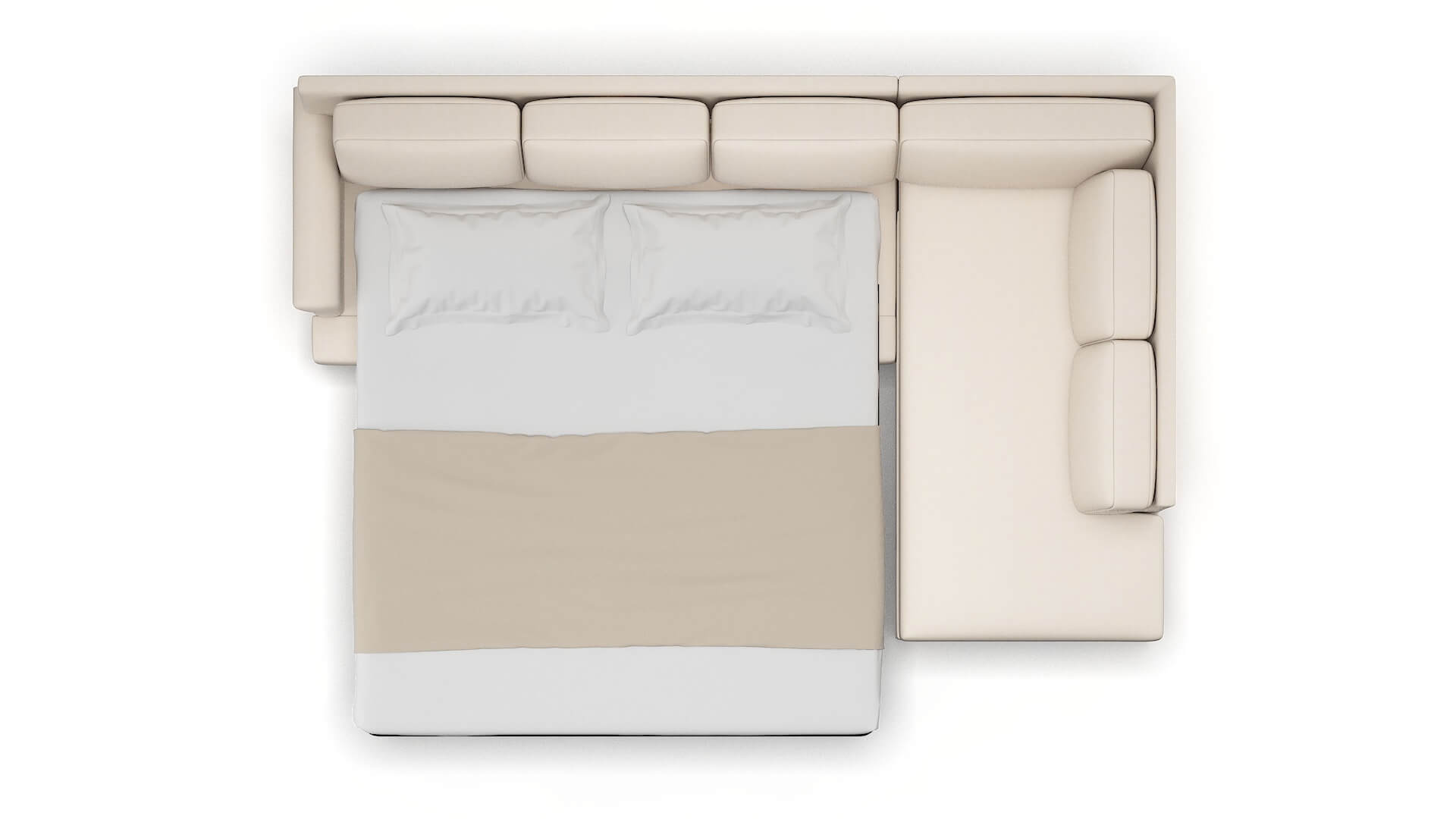 Newyork Bella Buckwheat Panel Sleeper Espresso legs 3